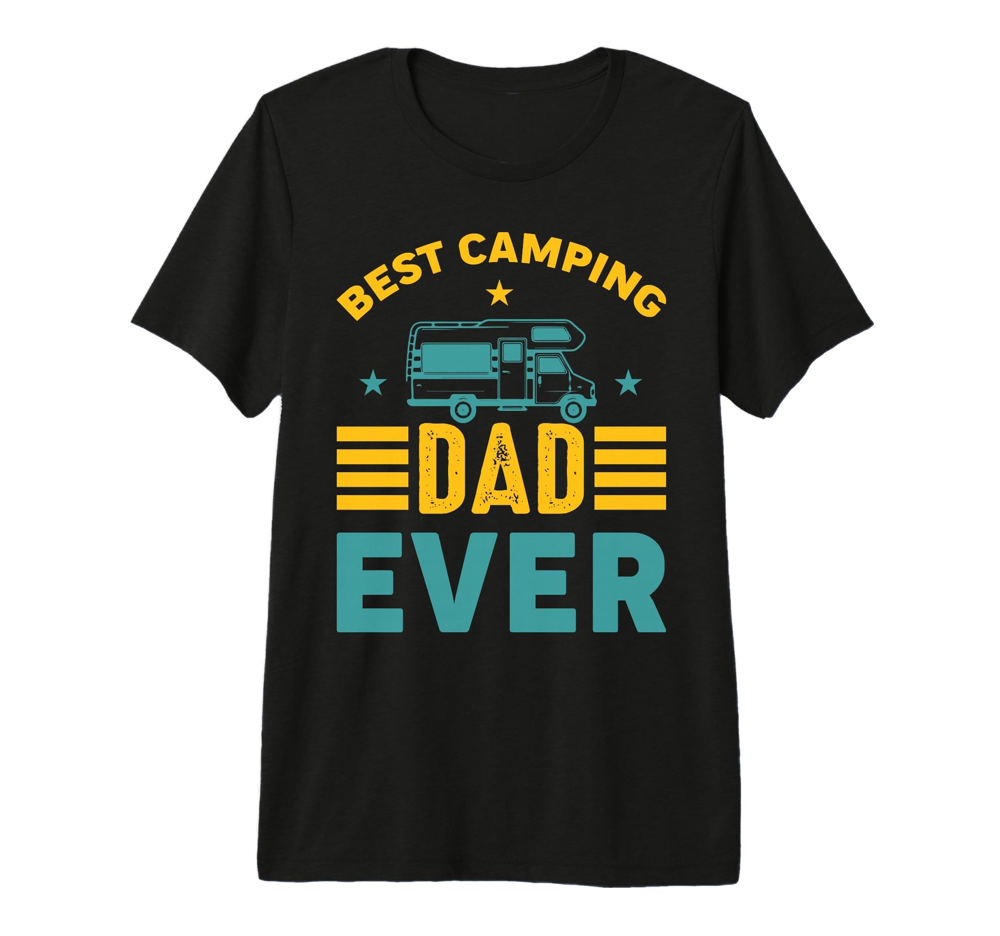 Best Camping Dad Ever Rv Hiking T-Shirt - Fun Novelty Design for Adults - T-Shirt, Sweatshirt, Hoodie