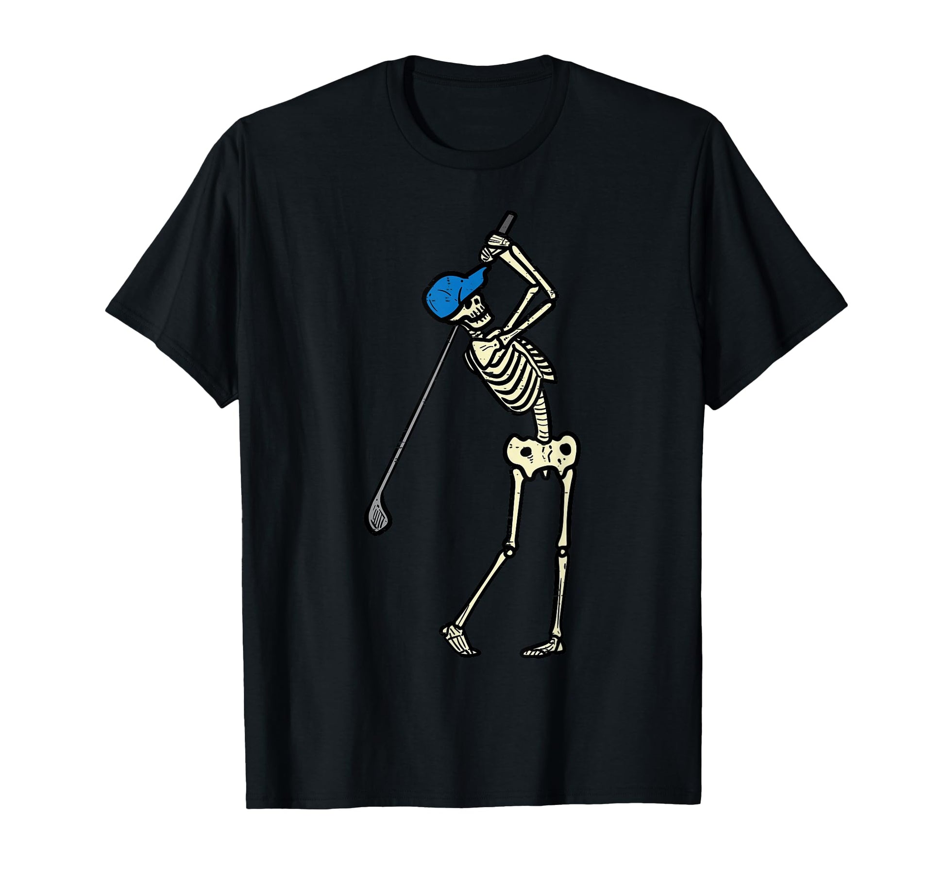 Golfer Skeleton Golf Player Halloween T-Shirt - Aesthetic Graphic Unisex - T-Shirt, Sweatshirt, Hoodie