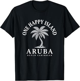 Aruba One Happy Island Aruban Souvenir Dutch Caribbean T-Shirt Unisex T-shirt, Sweatshirt, Hoodie, Long Sleeve Tee - T-Shirt, Sweatshirt, Hoodie