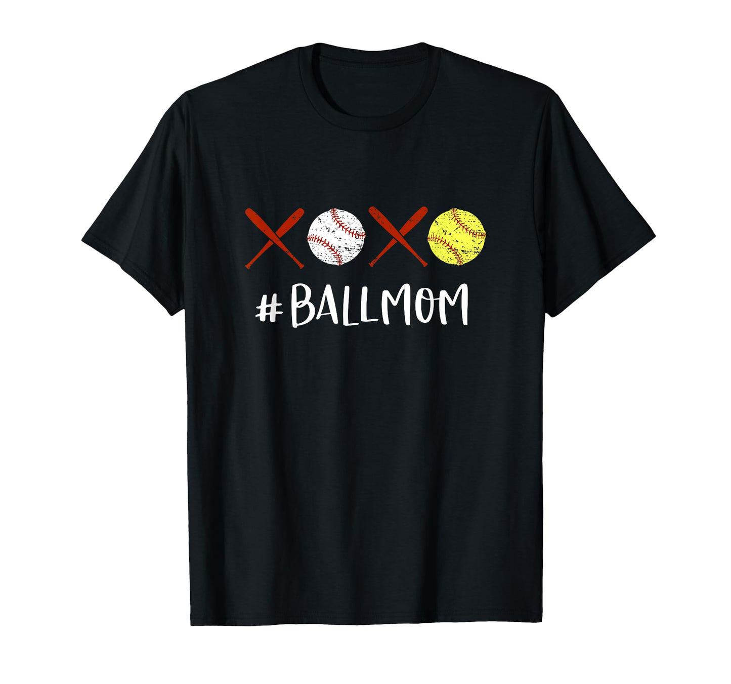 Ball Mom Softball Mom Baseball T-Shirt - Casual Everyday Wear for Adults - T-Shirt, Sweatshirt, Hoodie