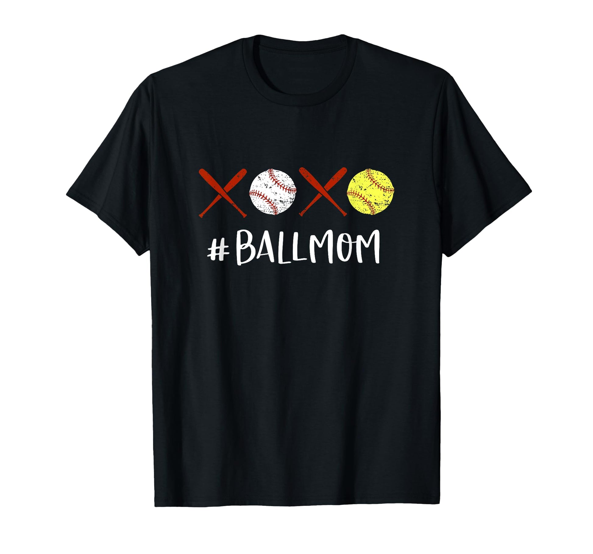 Ball Mom Softball Mom Baseball T-Shirt - Casual Everyday Wear for Adults - T-Shirt, Sweatshirt, Hoodie