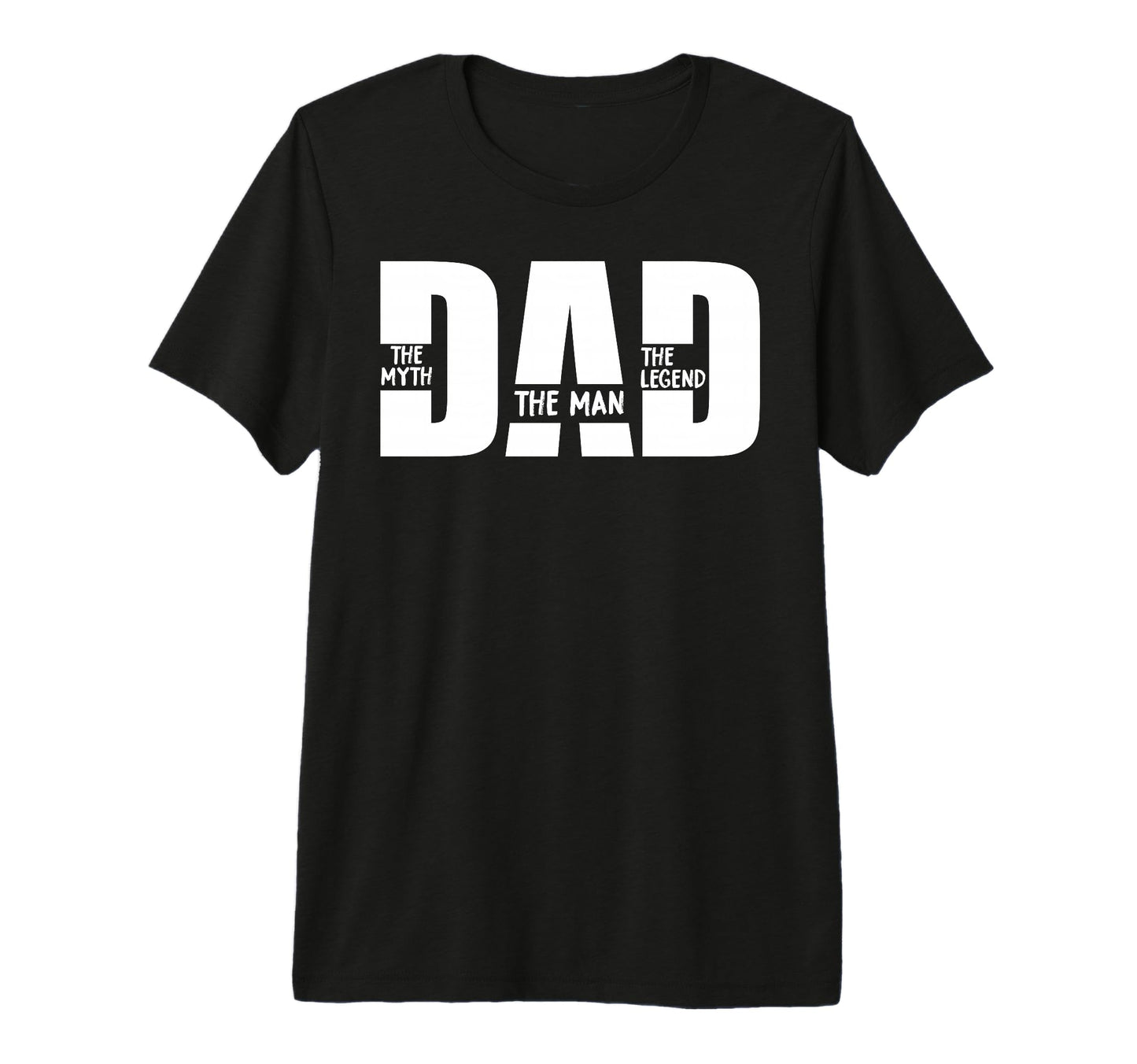 Dad Myth Legend Dad Tri Blend T-Shirt - Novelty Apparel for Adults - T-Shirt, Sweatshirt, Hoodie