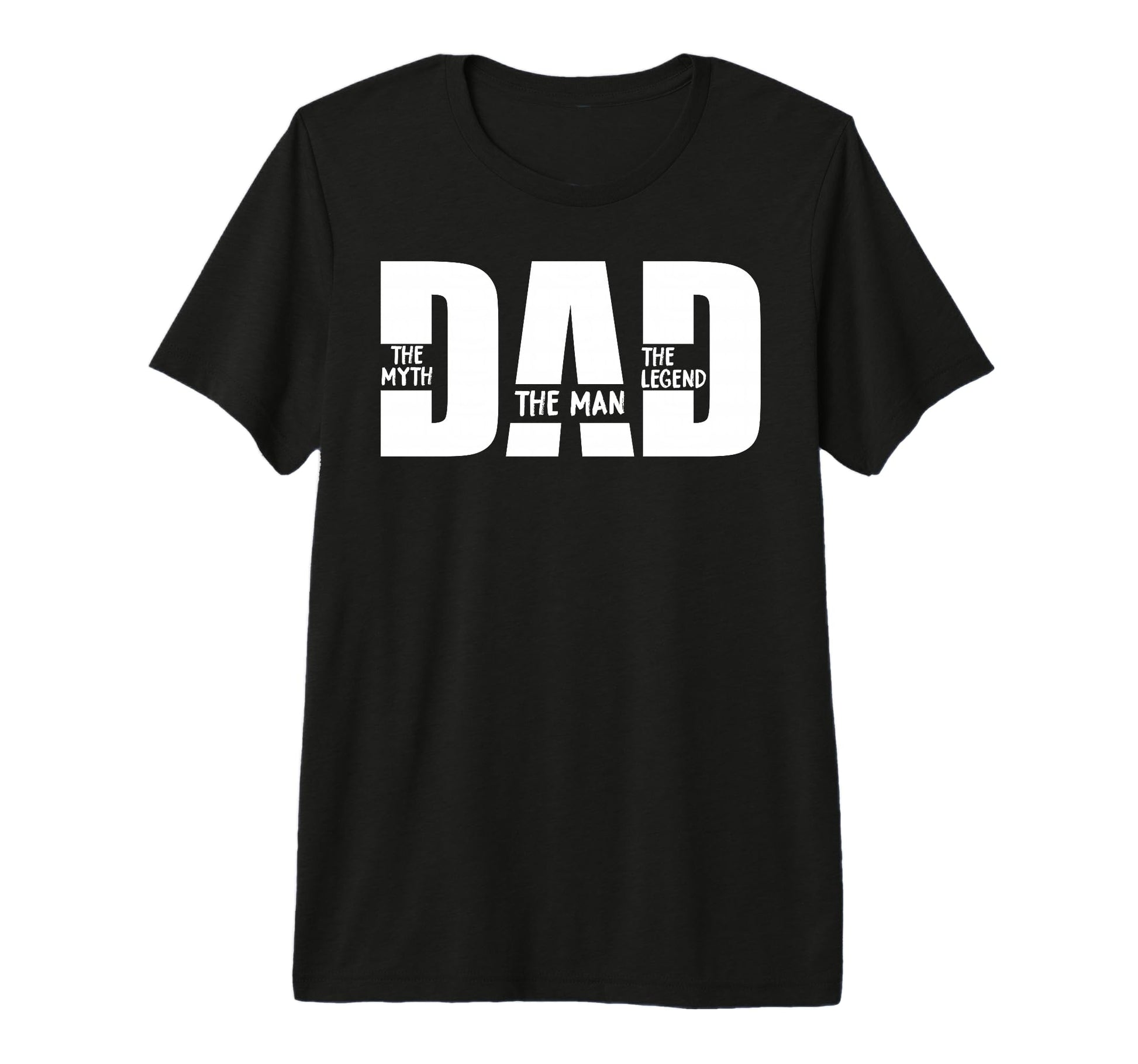 Dad Myth Legend Dad Tri Blend T-Shirt - Novelty Apparel for Adults - T-Shirt, Sweatshirt, Hoodie