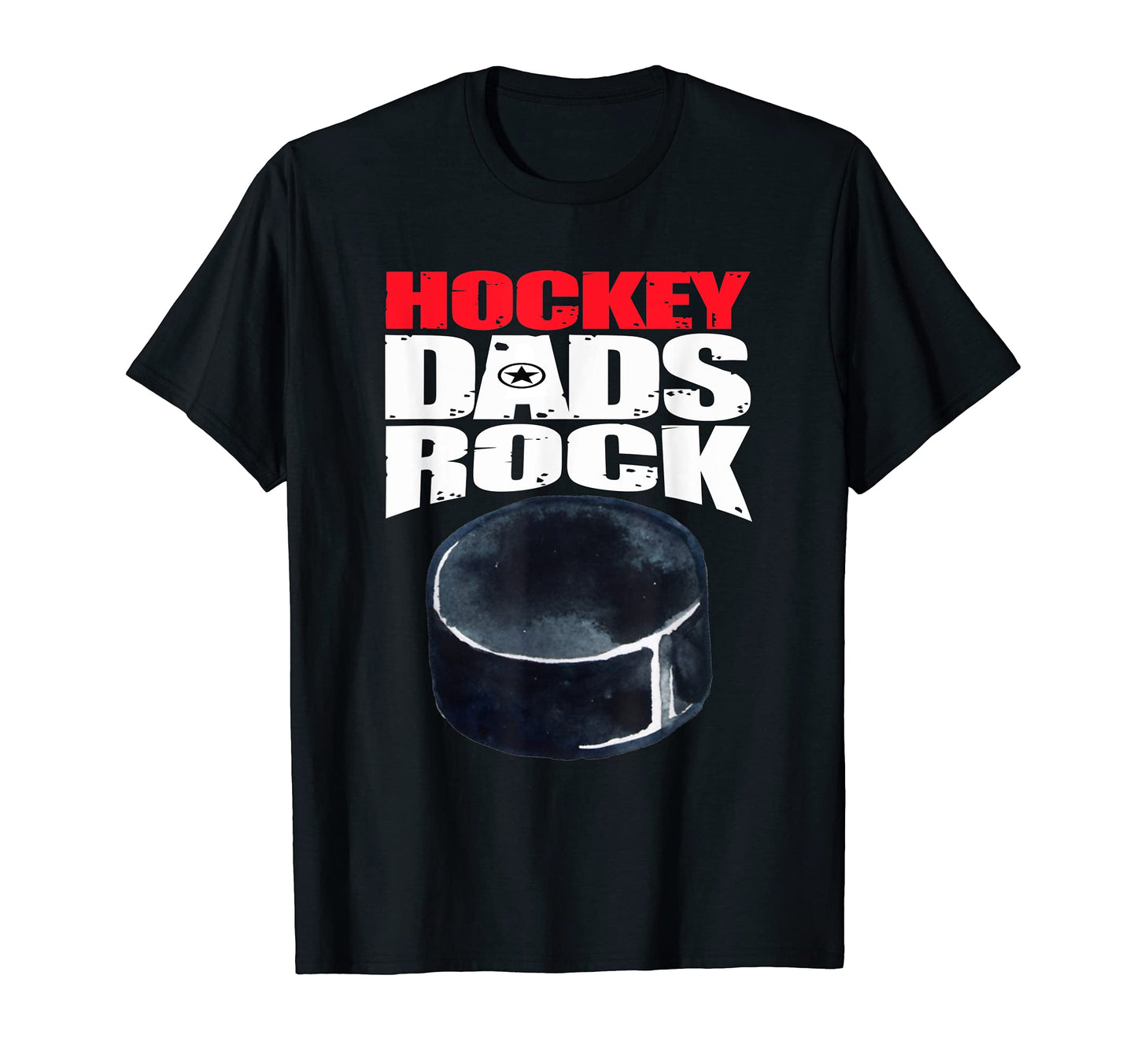 Mens Play Strong Hockey Dads Rock T-Shirt - Graphic Print for Adults - T-Shirt, Sweatshirt, Hoodie