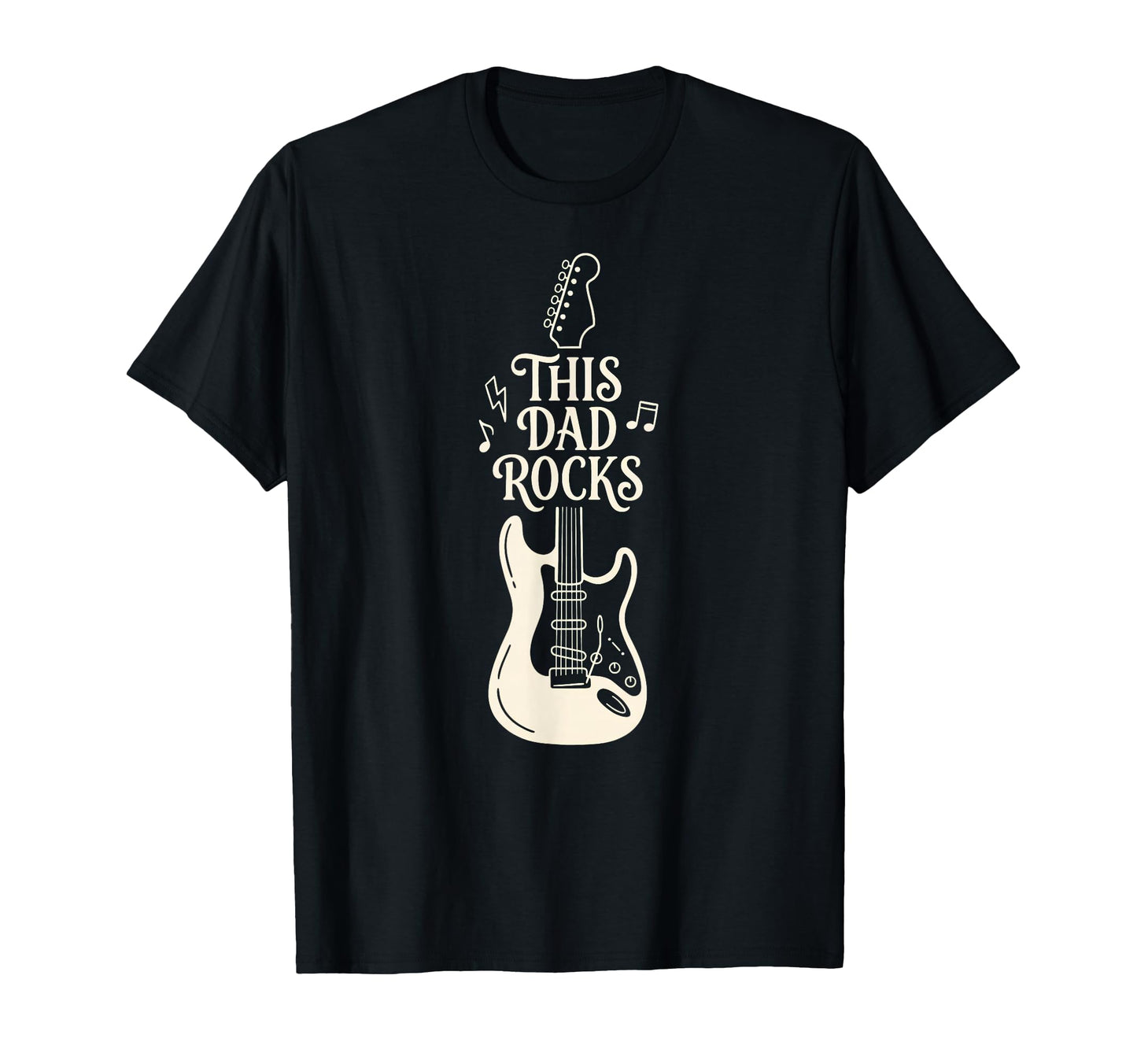 This Guitar Dad Rocks Music T-Shirt - Casual Everyday Wear for Adults - T-Shirt, Sweatshirt, Hoodie