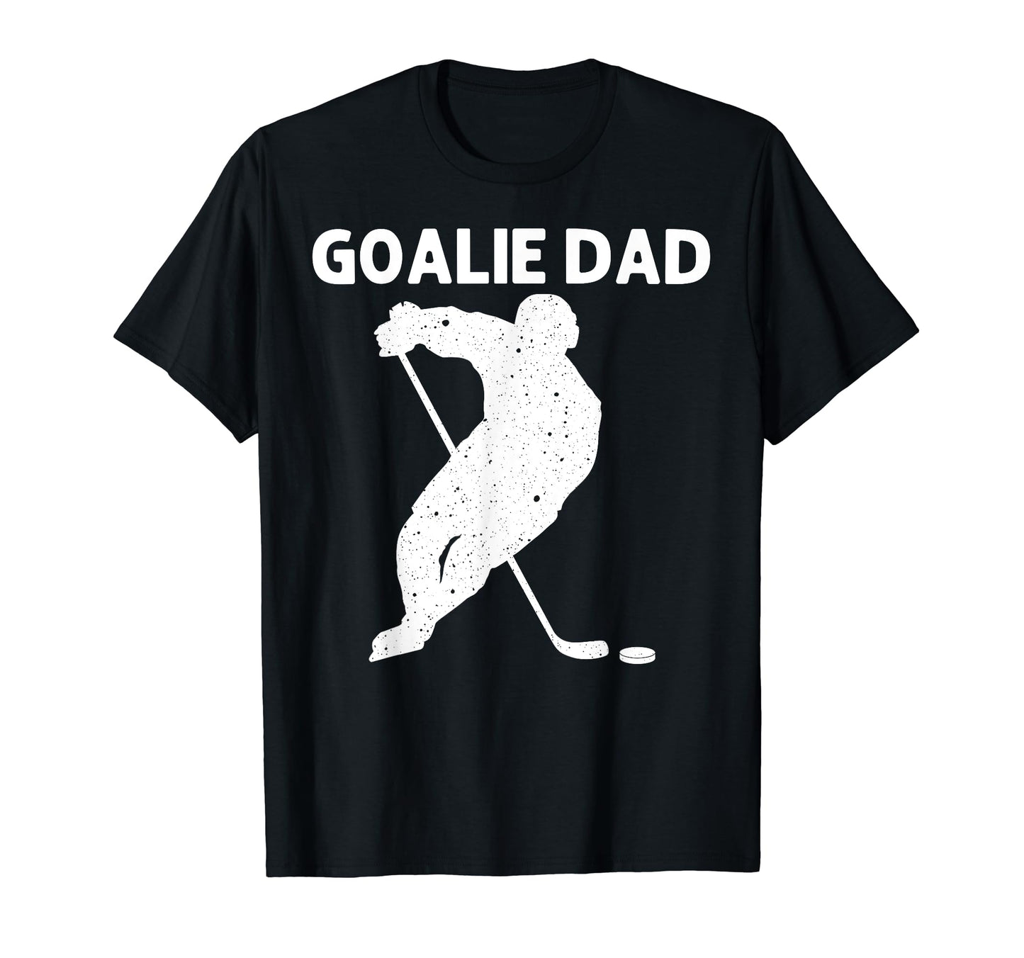 Ice Hockey Art Dad Papa Goalie Hockey T-Shirt - Unique Graphic Men Women - T-Shirt, Sweatshirt, Hoodie