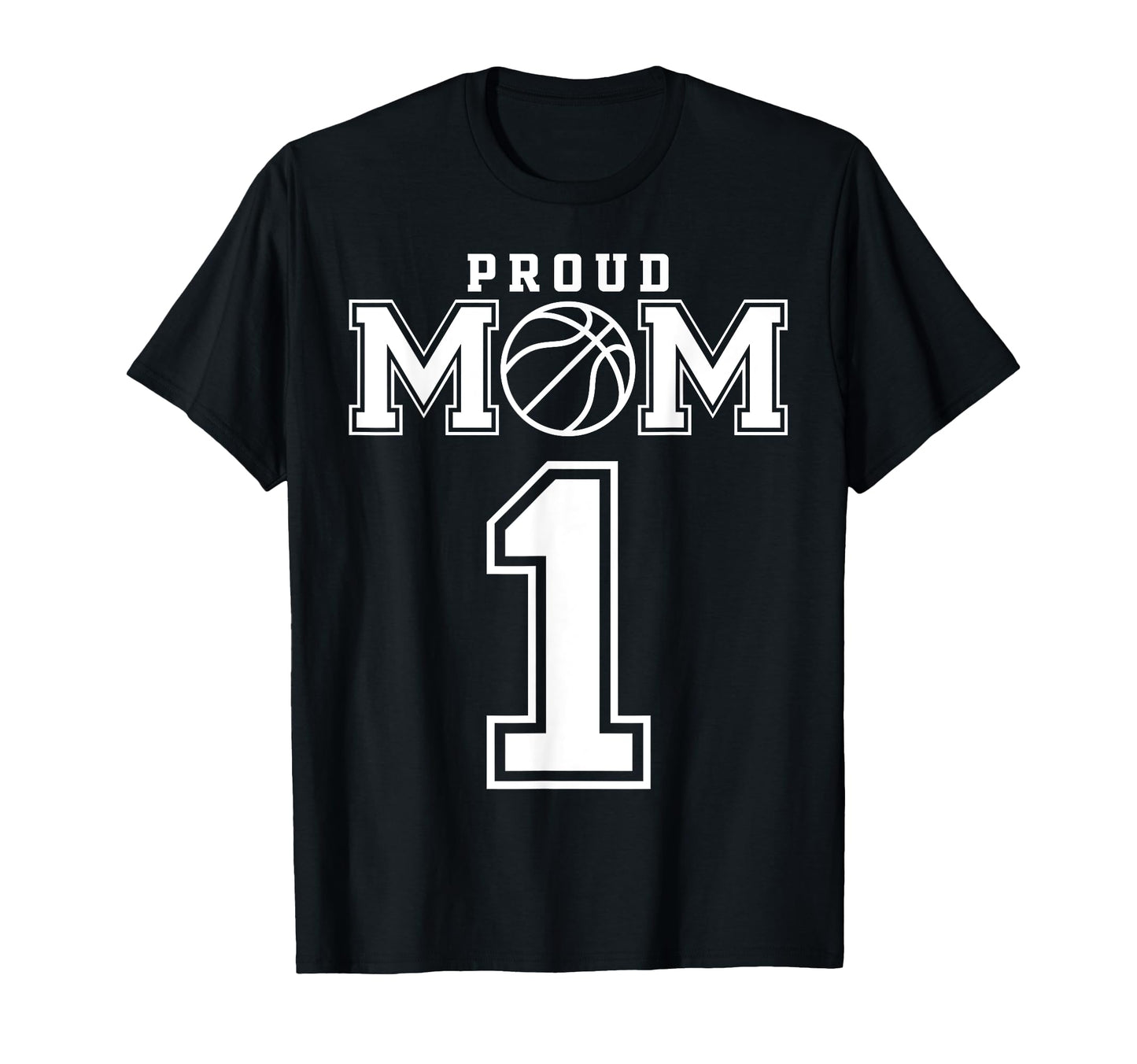 Number 1 Custom Proud Basketball Mom T-Shirt - Minimalist Print Unisex - T-Shirt, Sweatshirt, Hoodie