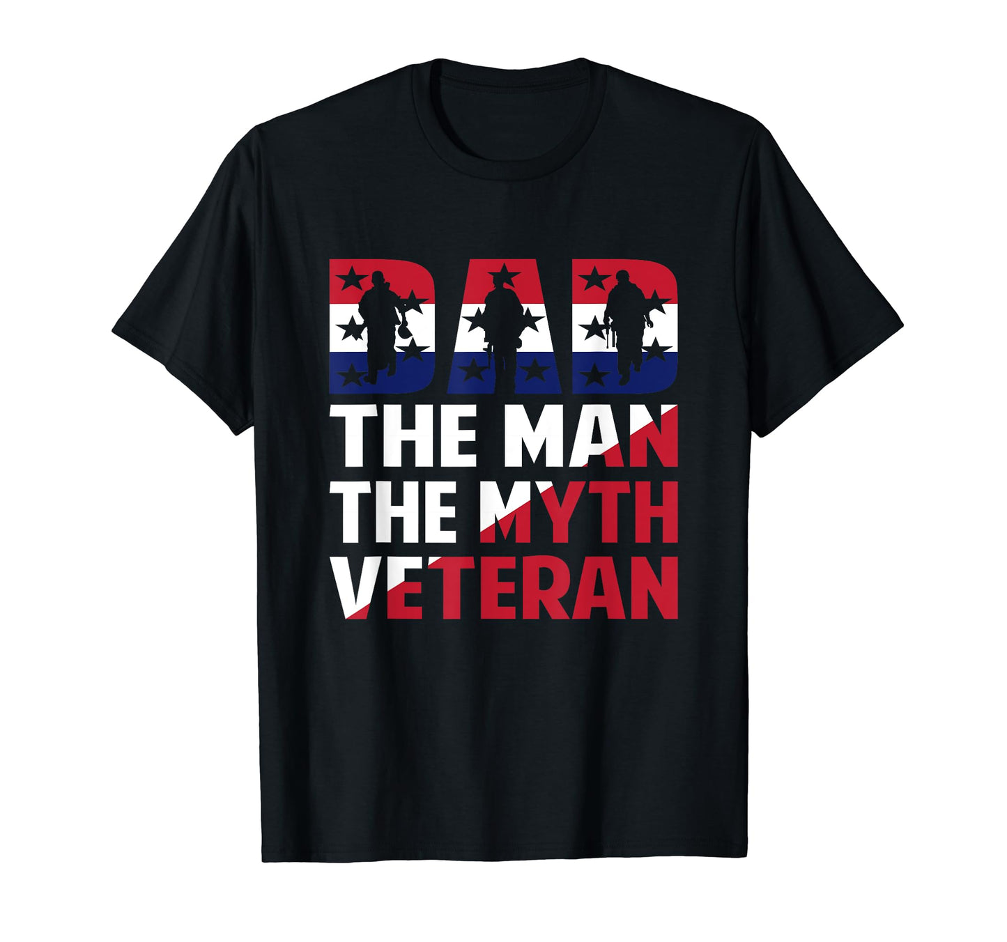 Veteran Dad Usa Veterans Day Us Army T-Shirt - Custom Art Print Men Women - T-Shirt, Sweatshirt, Hoodie