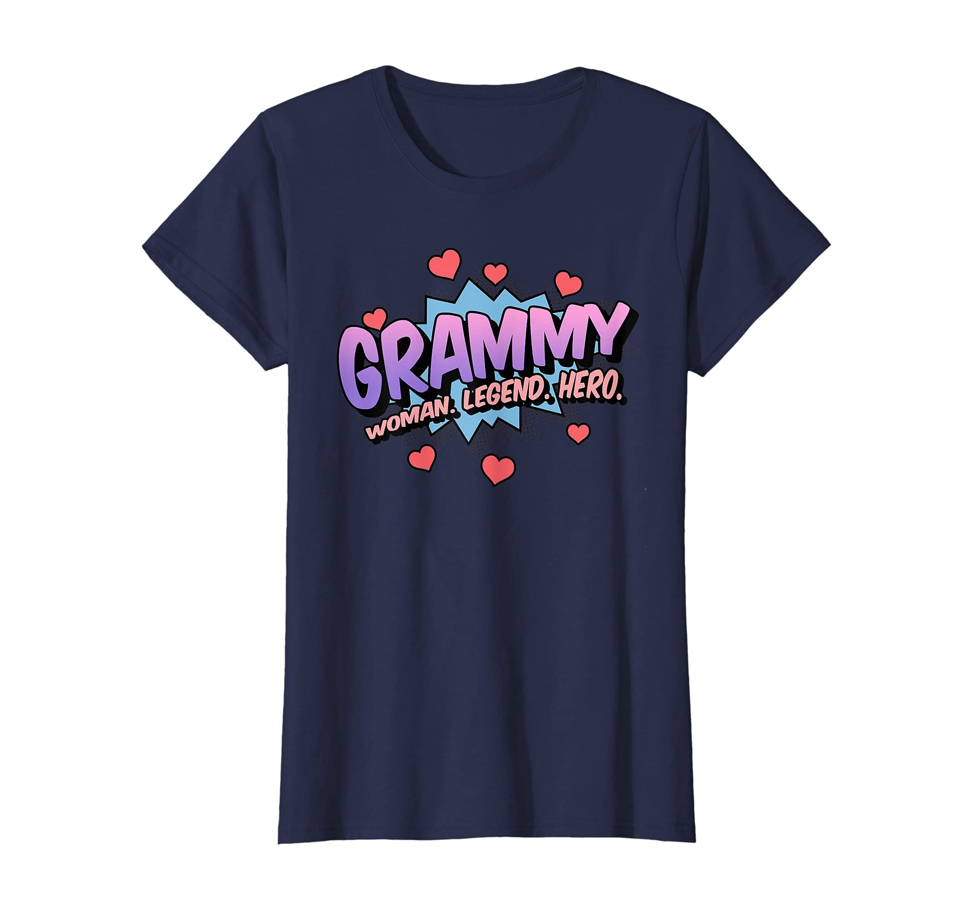 Womens Grammy Grandma Legend Hero Pop T-Shirt - Unique Graphic for Adults - T-Shirt, Sweatshirt, Hoodie