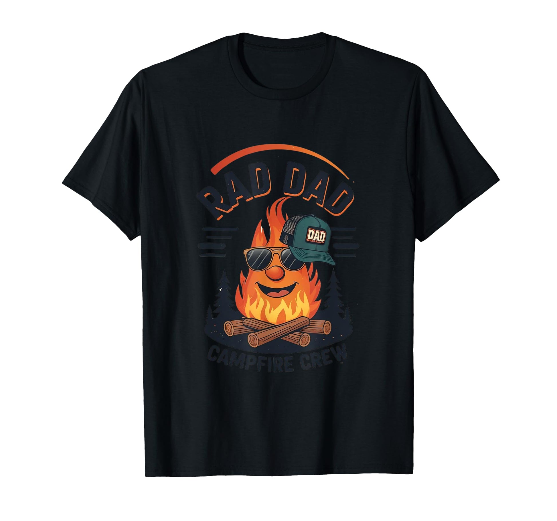 Rad Dad Fireside Vibes T-Shirt - Aesthetic Graphic Men Women - T-Shirt, Sweatshirt, Hoodie