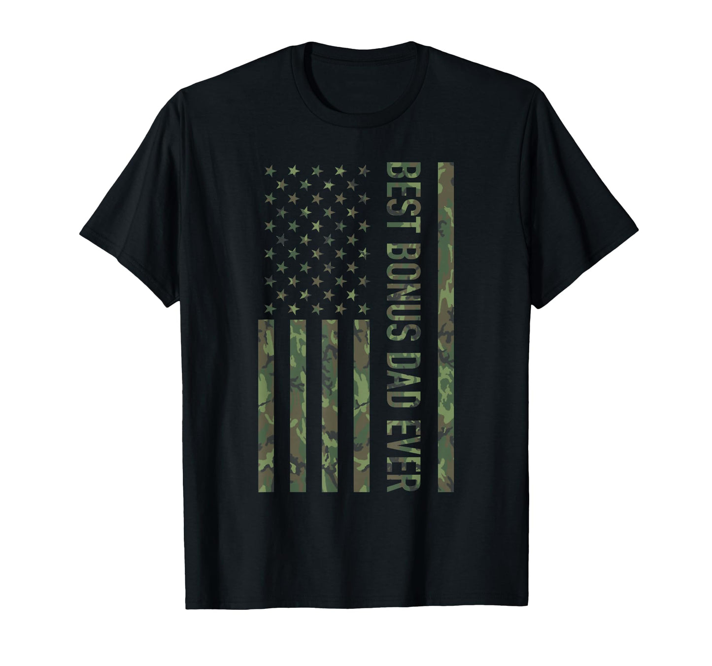 Best Bonus Dad Ever Us American T-Shirt - Graphic Print for Adults - T-Shirt, Sweatshirt, Hoodie