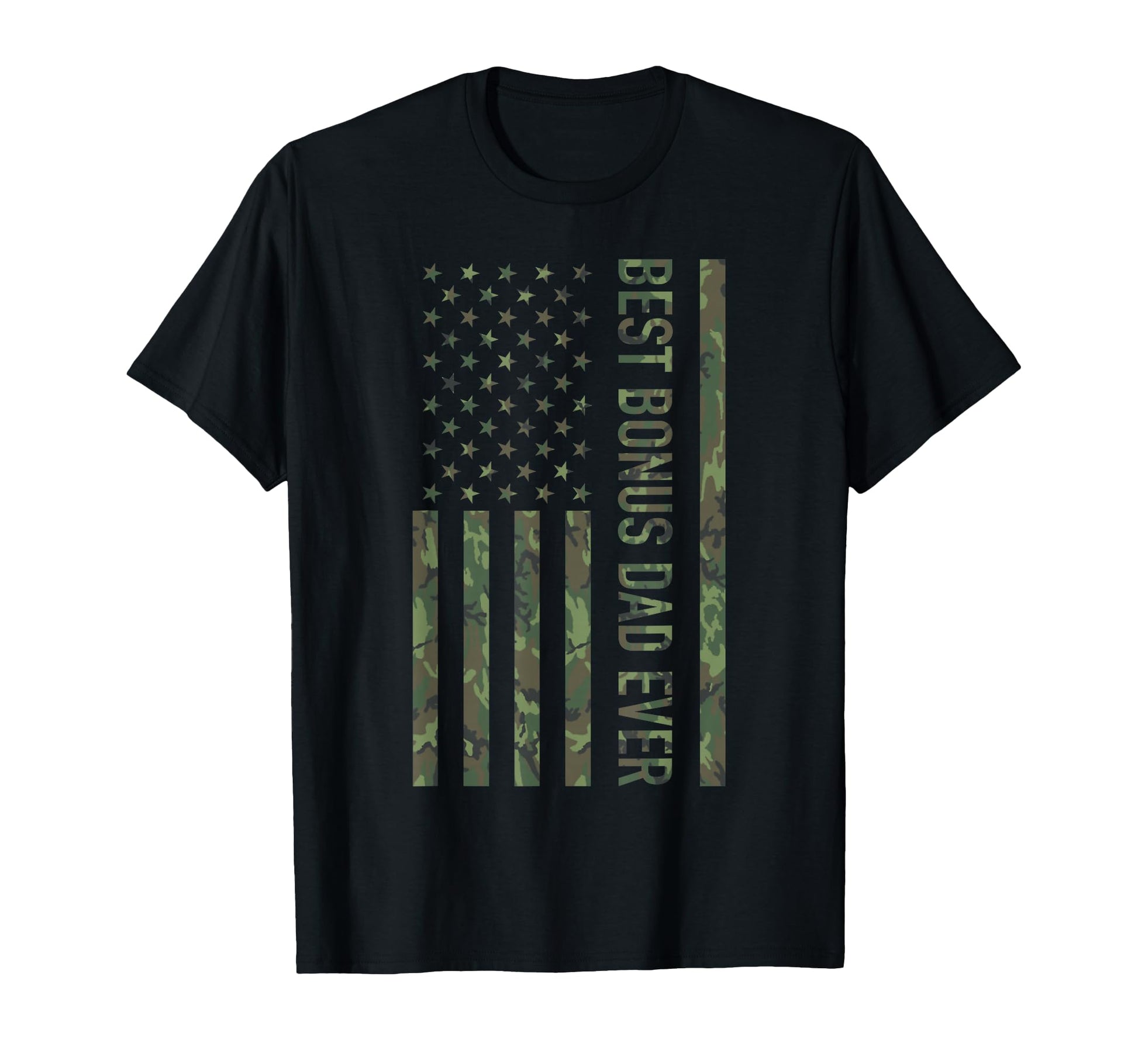 Best Bonus Dad Ever Us American T-Shirt - Graphic Print for Adults - T-Shirt, Sweatshirt, Hoodie