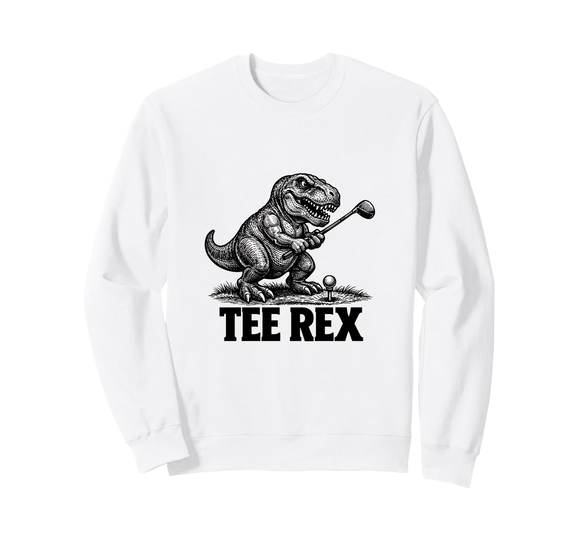 Rex Funny Dinosaur Golf Player Pun Sweatshirt - Custom Art Print Unisex - T-Shirt, Sweatshirt, Hoodie