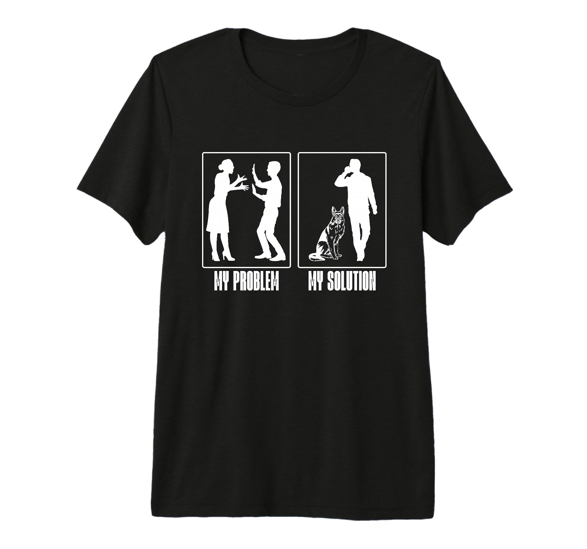 My Problem My Pictogram Dad Police T-Shirt - Minimalist Print Men Women - T-Shirt, Sweatshirt, Hoodie