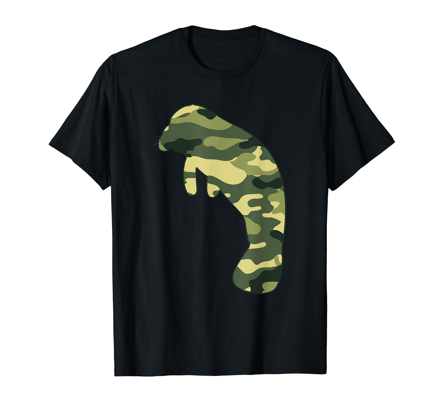 Military Dugong Camo Us Manatee T-Shirt - Minimalist Print for Adults - T-Shirt, Sweatshirt, Hoodie