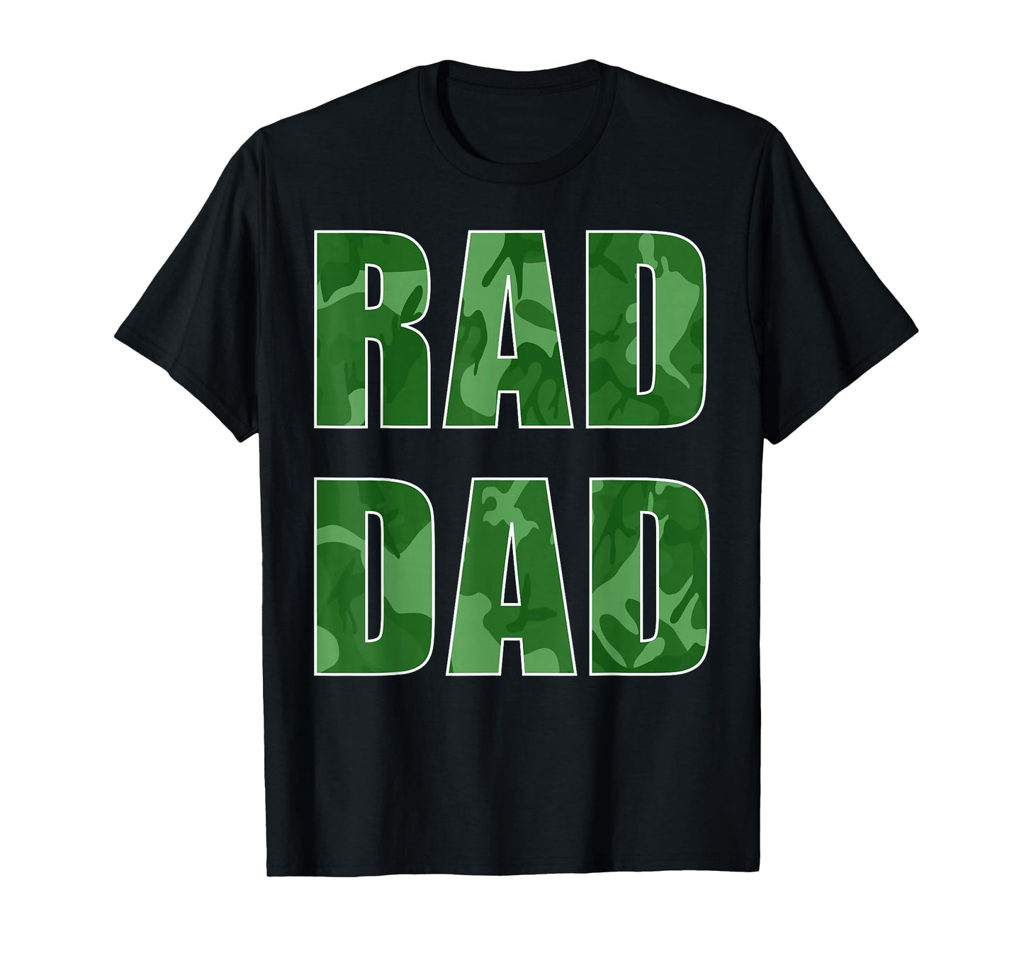 Rad Dad Camo Fathers Day Mens T-Shirt - Minimalist Print for Adults - T-Shirt, Sweatshirt, Hoodie