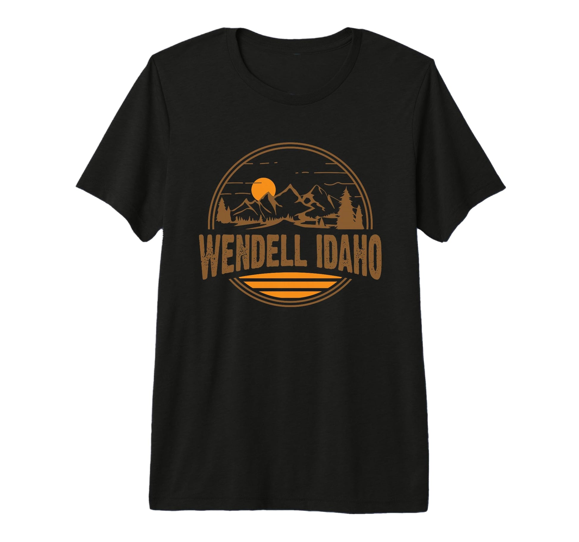Wendell Idaho Mountain Hiking Souvenir T-Shirt - Novelty Apparel Men Women - T-Shirt, Sweatshirt, Hoodie