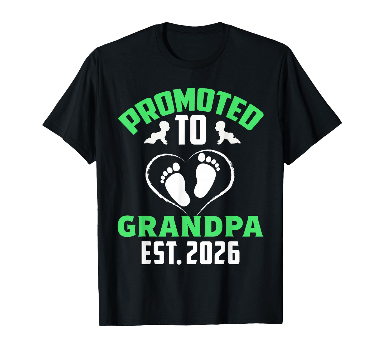 Awesome Promoted To Grandpa 2026 T-Shirt - Graphic Print Men Women - T-Shirt, Sweatshirt, Hoodie