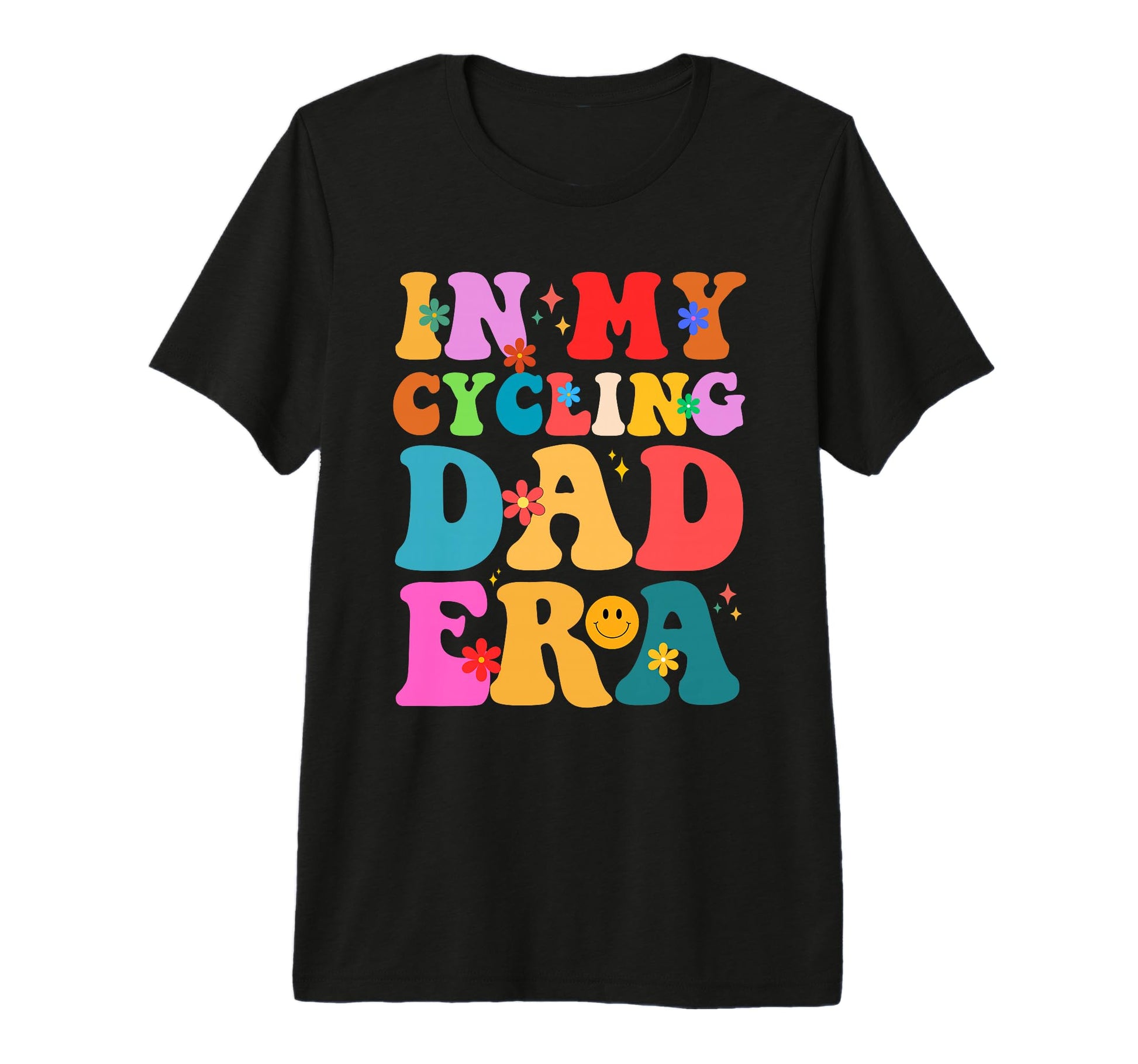 Groovy My Cycling Dad Era Bicycle Cycling T-Shirt - Graphic Print Unisex - T-Shirt, Sweatshirt, Hoodie