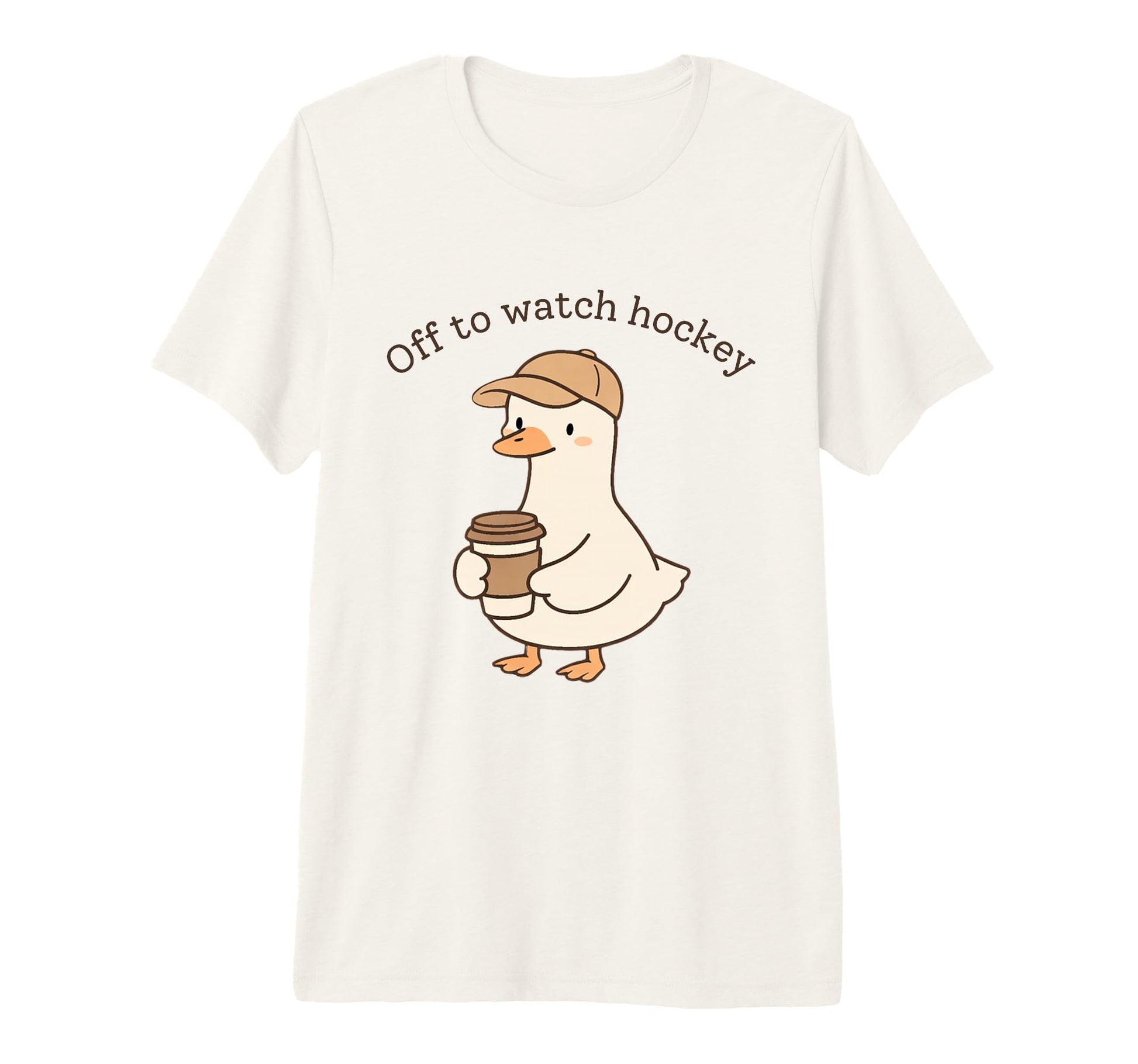 Off To Watch Hockey Goose Funny Animal T-Shirt - Streetwear Style Unisex - T-Shirt, Sweatshirt, Hoodie