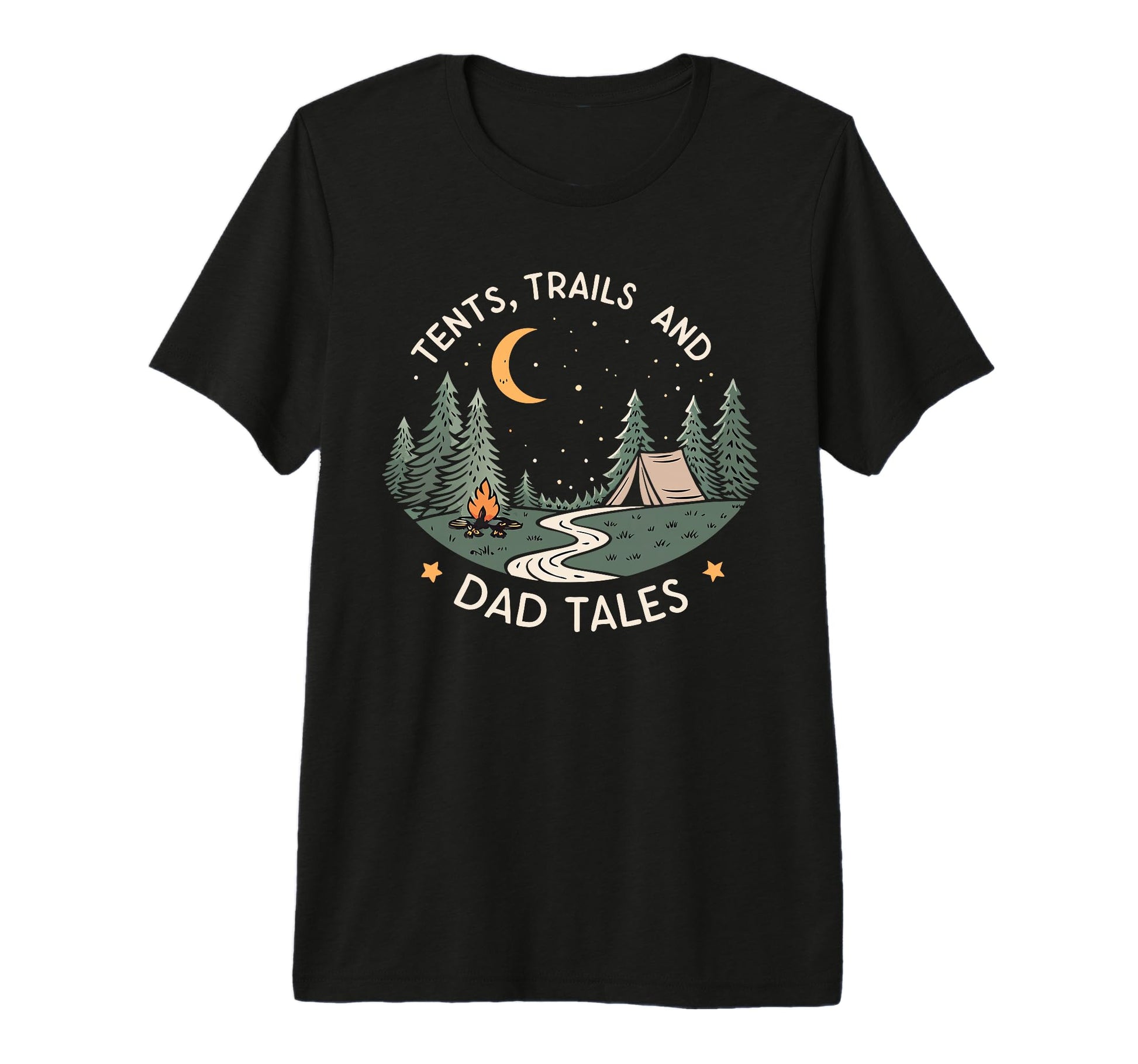 Tents Trails And Dad Tales Hiking Sweatshirt - Unique Graphic for Adults - T-Shirt, Sweatshirt, Hoodie