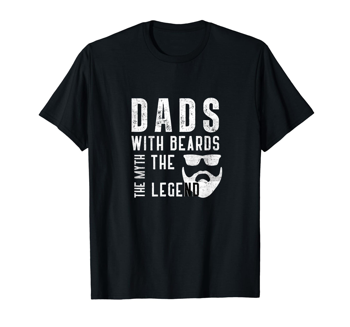 Dads Beards Myth Legend Fathers Day T-Shirt - Minimalist Print Men Women - T-Shirt, Sweatshirt, Hoodie