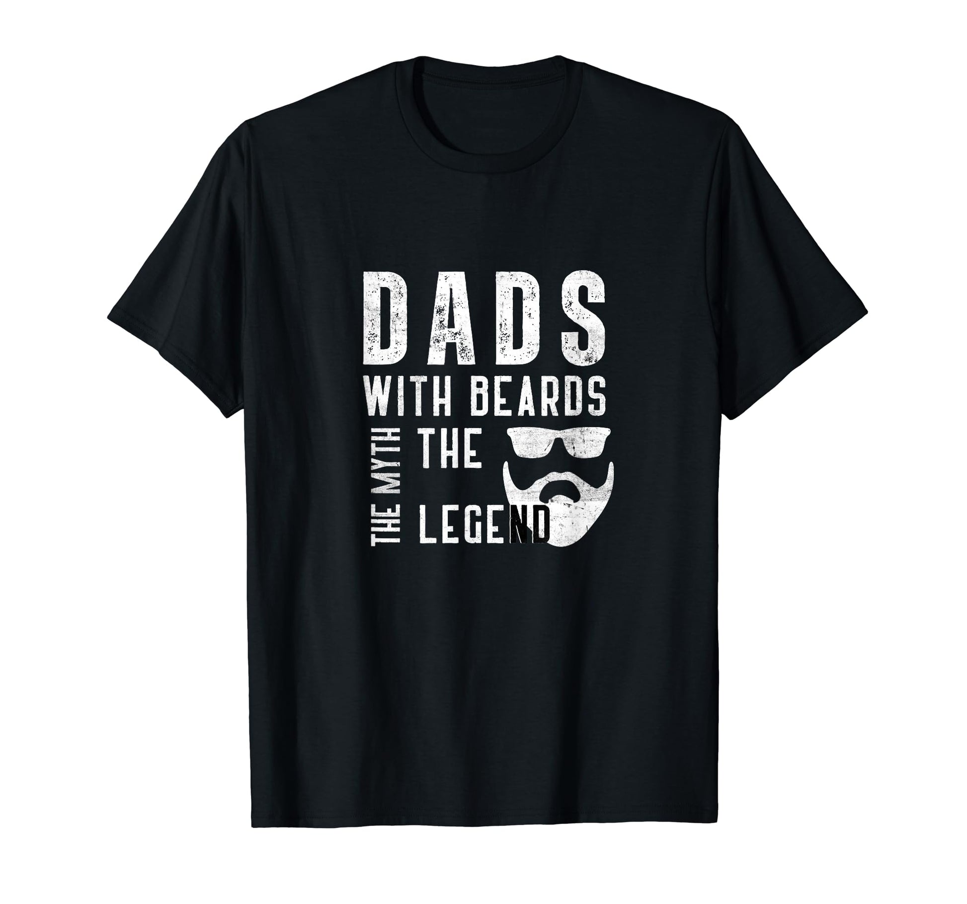 Dads Beards Myth Legend Fathers Day T-Shirt - Minimalist Print Men Women - T-Shirt, Sweatshirt, Hoodie