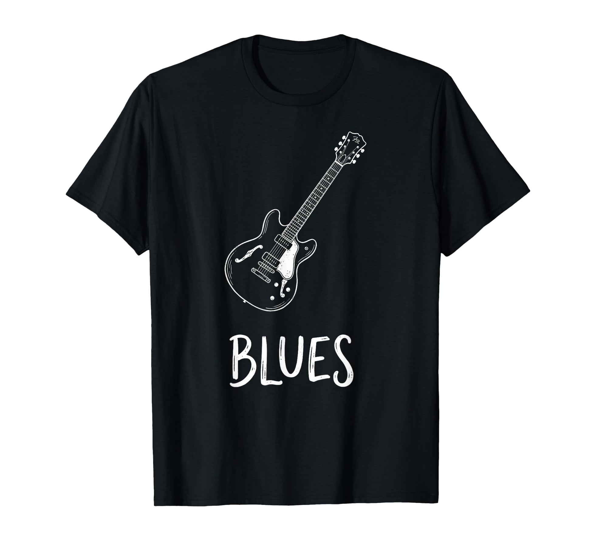 Blues Music Blues Guitar T-Shirt - Minimalist Print Unisex - T-Shirt, Sweatshirt, Hoodie