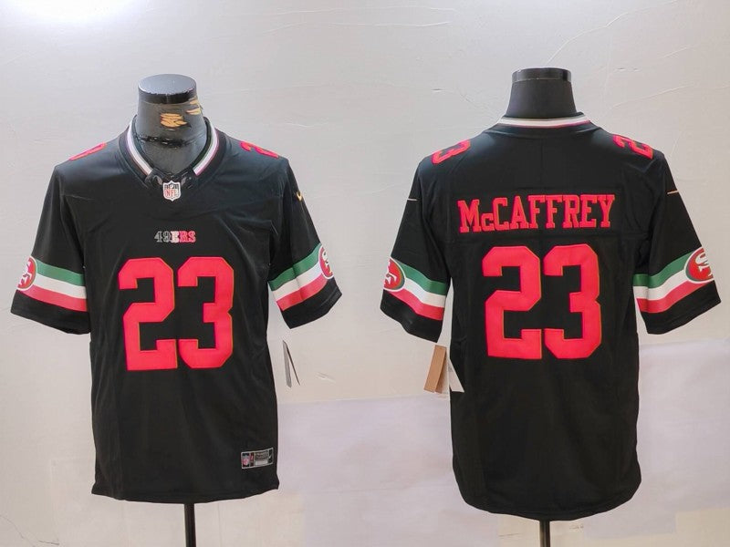 Men's San Francisco 49ers Christian McCaffrey Black Vapor F.U.S.E. Limited Jersey football jersey product view 1