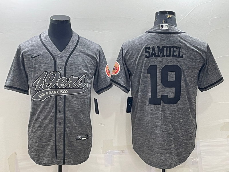Men's San Francisco 49ers Deebo Samuel Grey Game Jersey Joint Edition football jersey product view 1