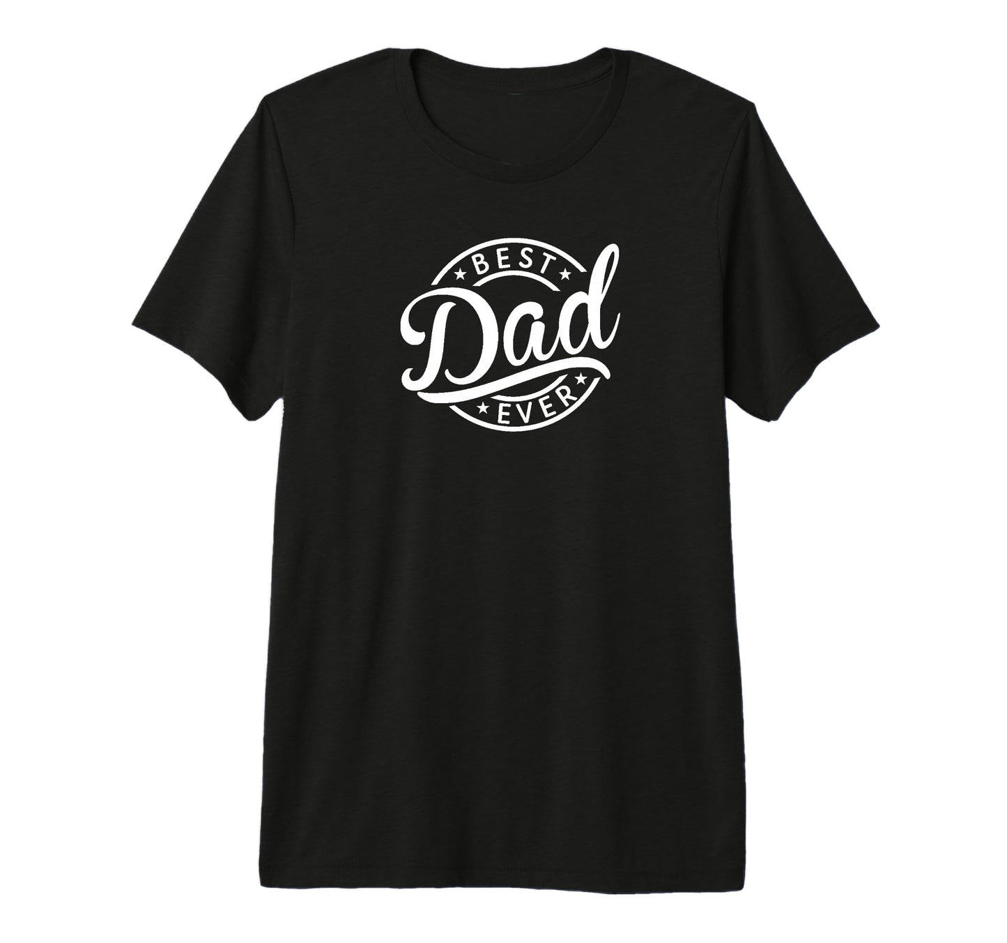 Mens Best Dad Ever Wording Logo T-Shirt - Casual Everyday Wear Men Women - T-Shirt, Sweatshirt, Hoodie