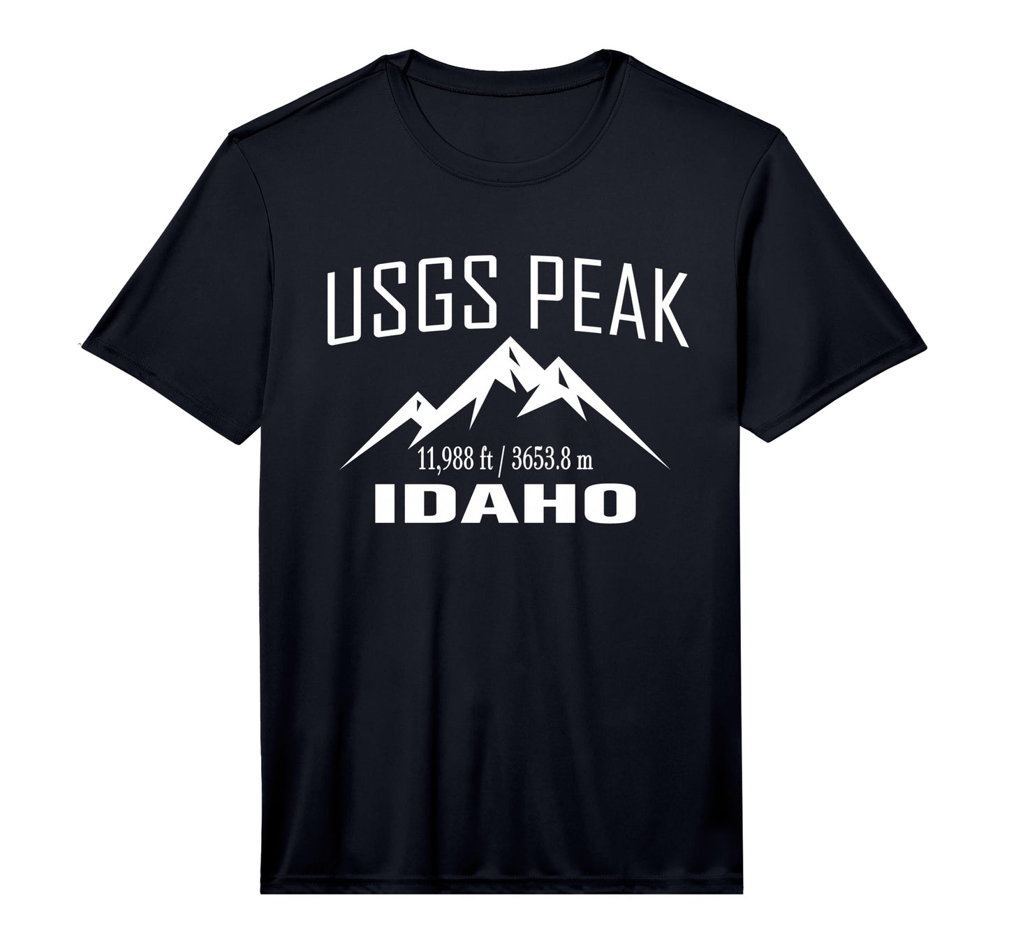 Usgs Peak Idaho Climbing Summit Club T-Shirt - Trendy Graphic for Adults - T-Shirt, Sweatshirt, Hoodie