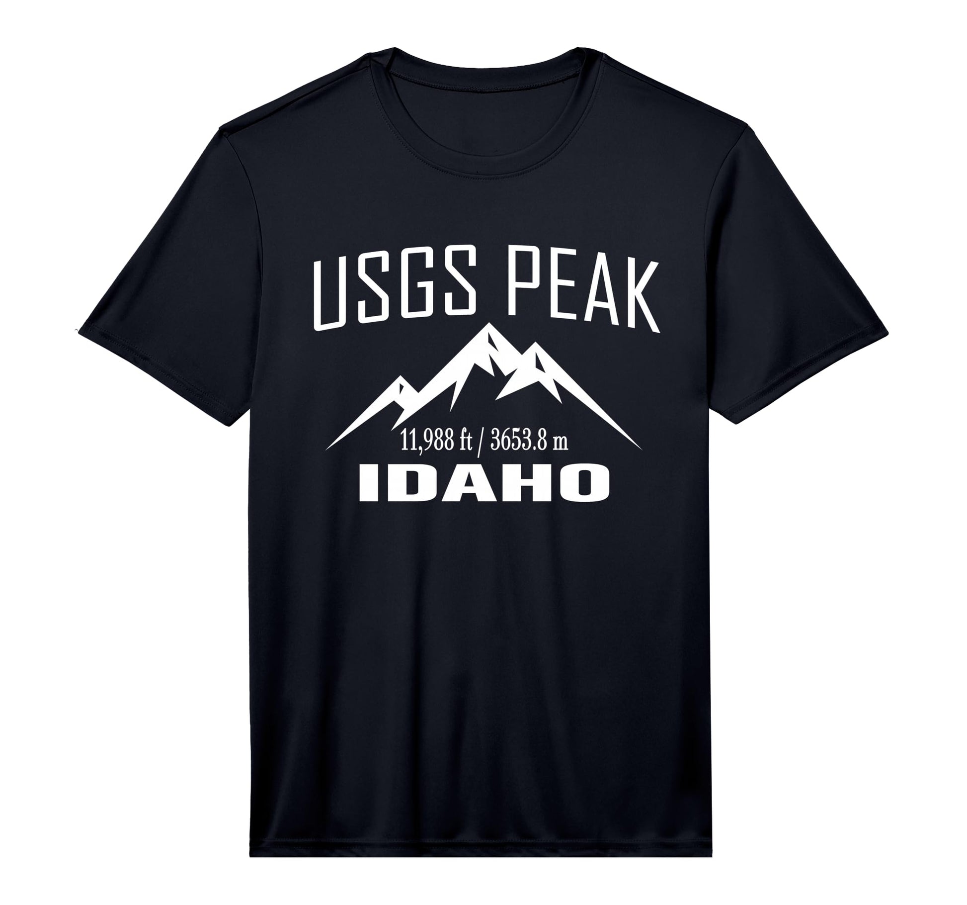 Usgs Peak Idaho Climbing Summit Club T-Shirt - Trendy Graphic for Adults - T-Shirt, Sweatshirt, Hoodie