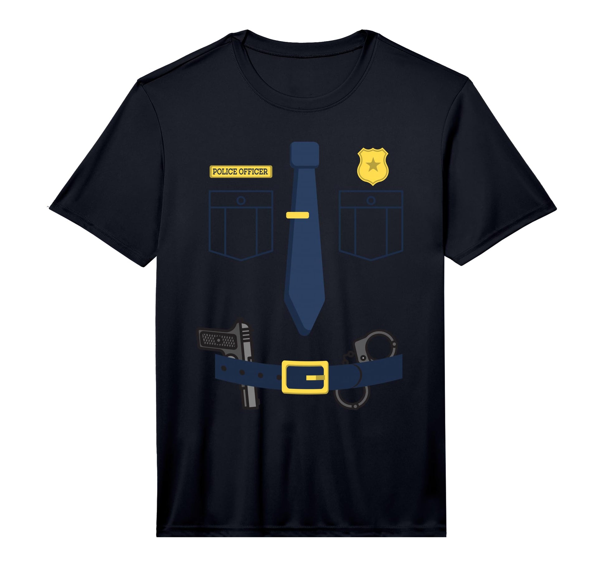 Police Officer Costume Cop Policeman T-Shirt - Streetwear Style for Adults - T-Shirt, Sweatshirt, Hoodie