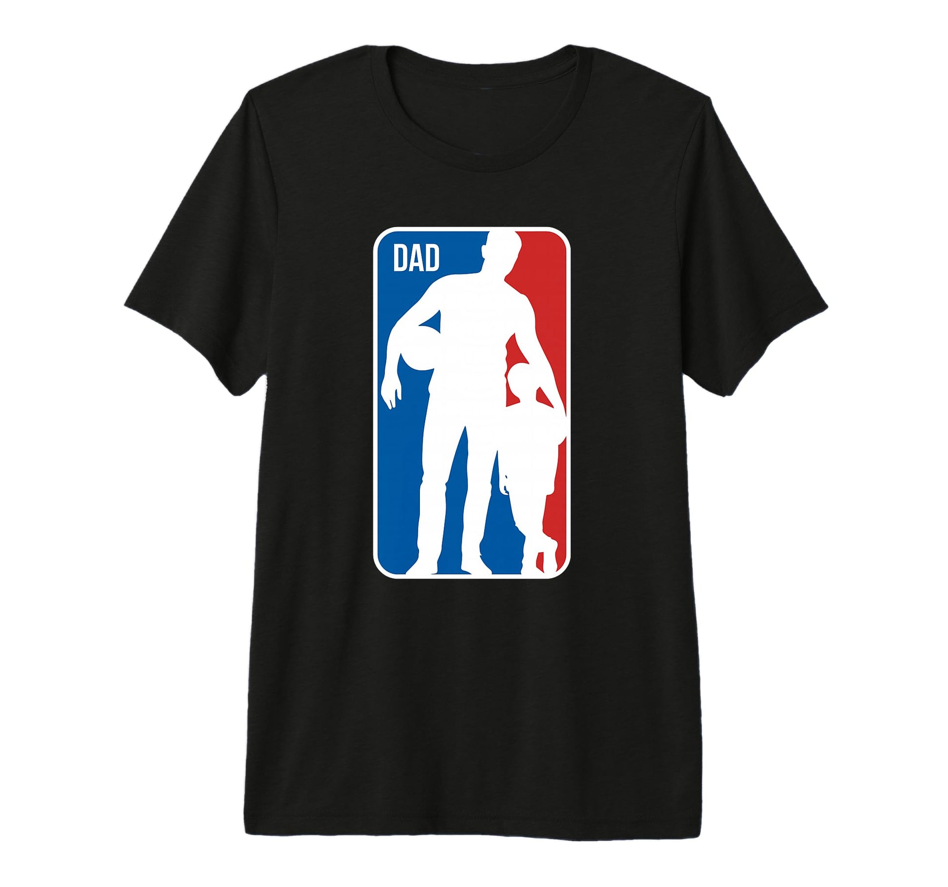 Mens Dad Sports Logo Basketball Dad T-Shirt - Fun Novelty Design Men Women - T-Shirt, Sweatshirt, Hoodie