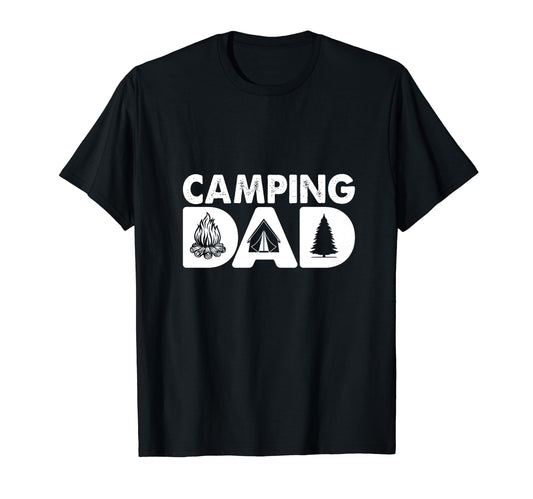Camping Dad Outdoors Adventure Nature T-Shirt - Custom Art Print Unisex - T-Shirt, Sweatshirt, Hoodie