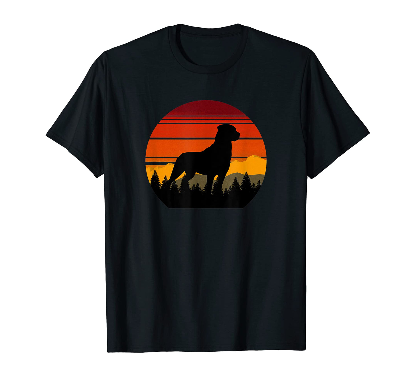 Rugged Sky Forest Rottie Rottweiler Dog T-Shirt - Novelty Apparel Men Women - T-Shirt, Sweatshirt, Hoodie
