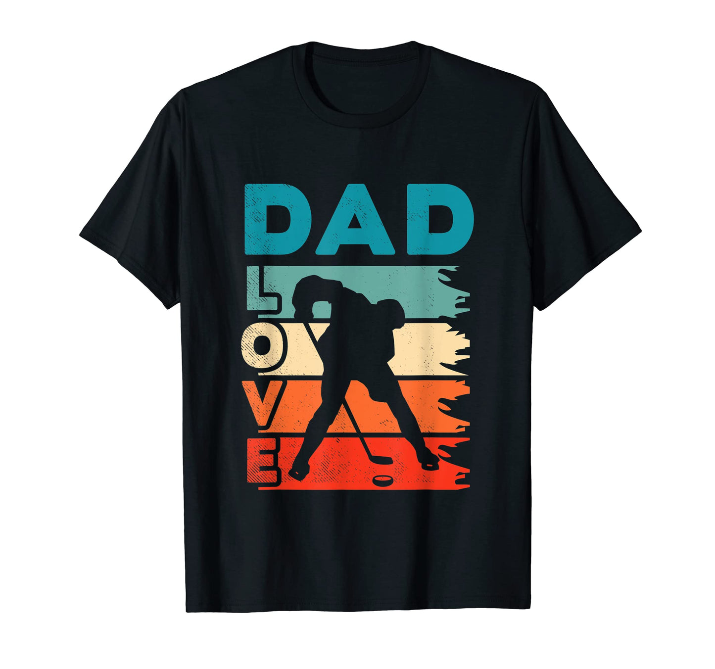 Ice Hockey Dad Love Art T-Shirt - Casual Everyday Wear Unisex - T-Shirt, Sweatshirt, Hoodie