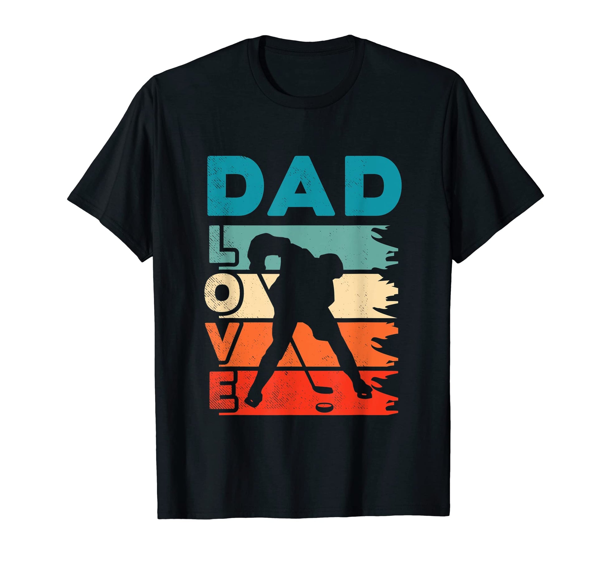 Ice Hockey Dad Love Art T-Shirt - Casual Everyday Wear Unisex - T-Shirt, Sweatshirt, Hoodie