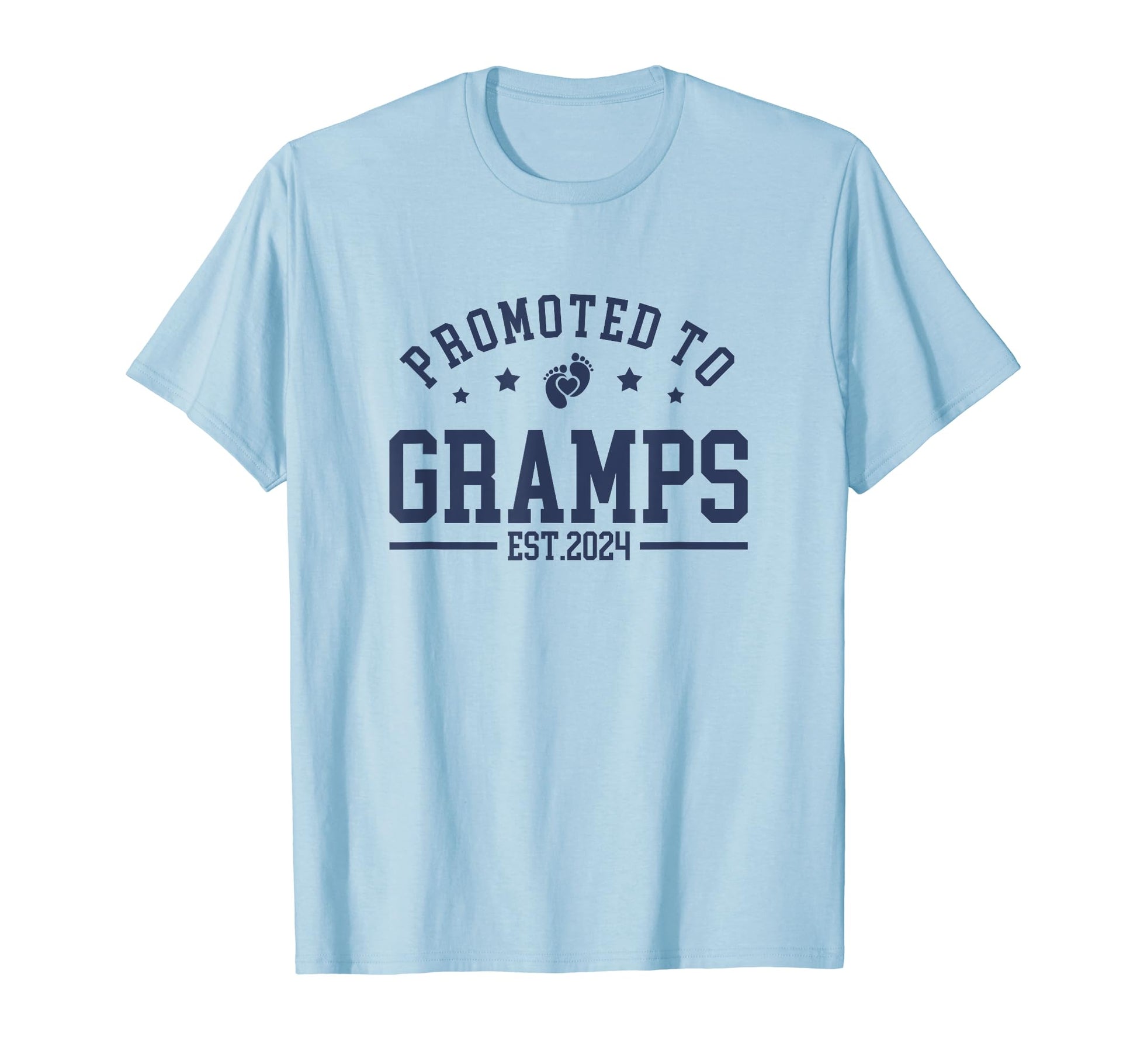 Mens Promoted To Gramps Est 2024 T-Shirt - Fun Novelty Design for Adults - T-Shirt, Sweatshirt, Hoodie