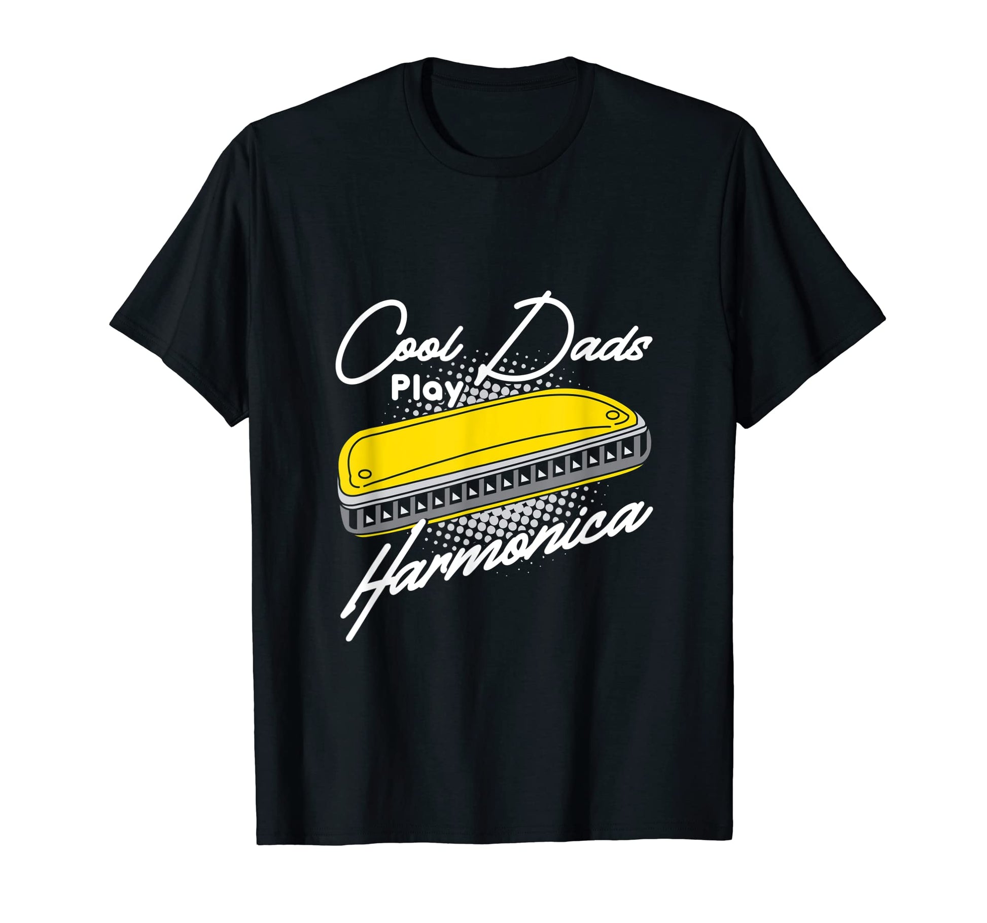 Mens Dads Play Harmonica Wind T-Shirt - Casual Everyday Wear for Adults - T-Shirt, Sweatshirt, Hoodie
