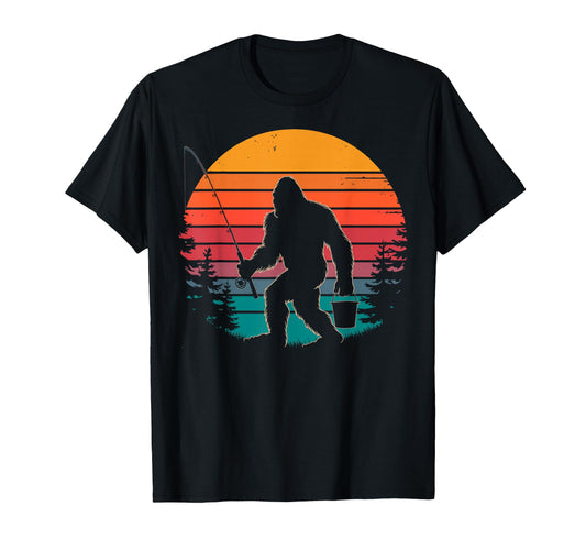 Bassquatch Sasquatch Fisher Bass Fishing T-Shirt - Trendy Graphic Unisex - T-Shirt, Sweatshirt, Hoodie