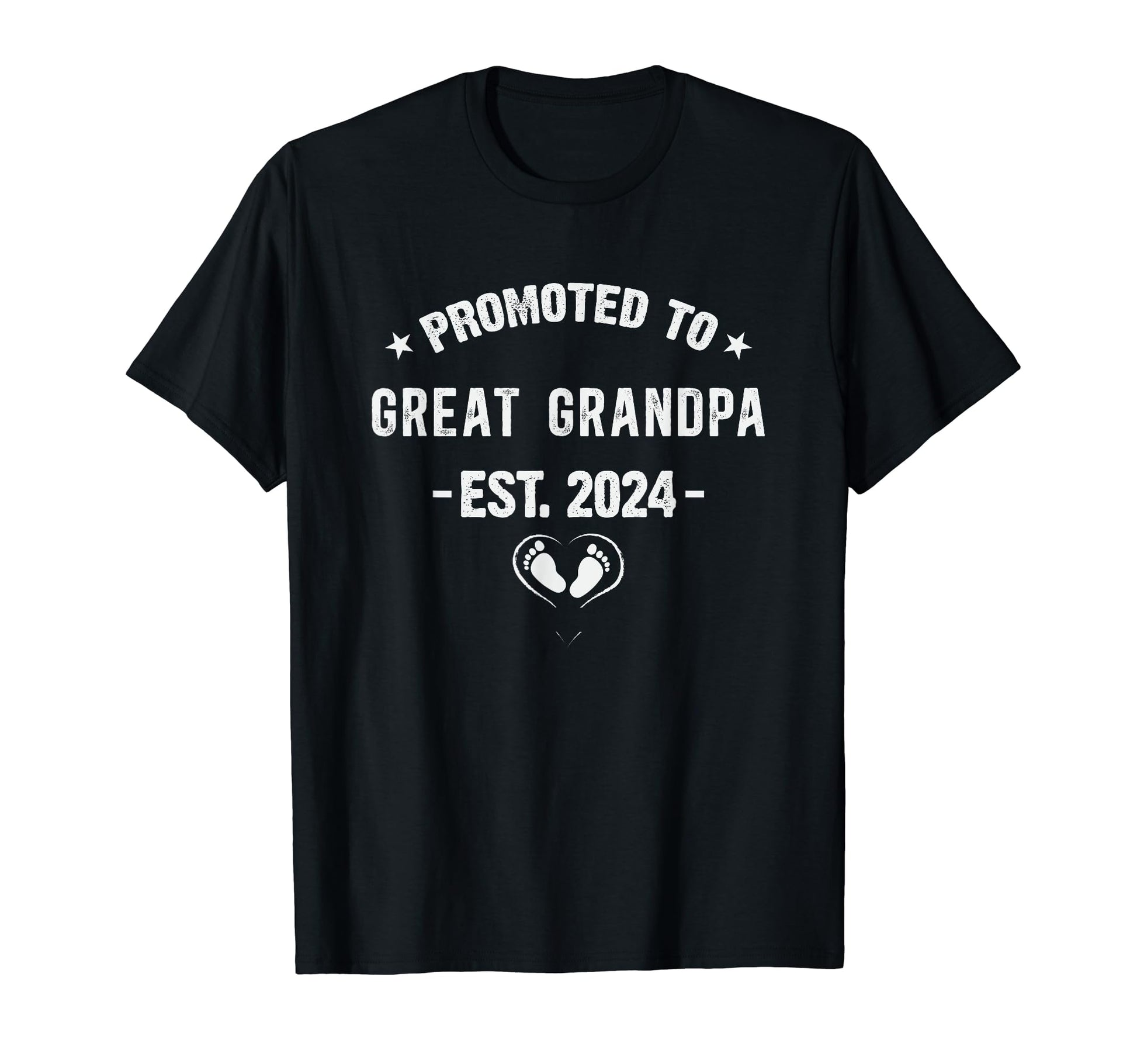 Promoted To Great Grandpa Est 2024 T-Shirt - Trendy Graphic for Adults - T-Shirt, Sweatshirt, Hoodie