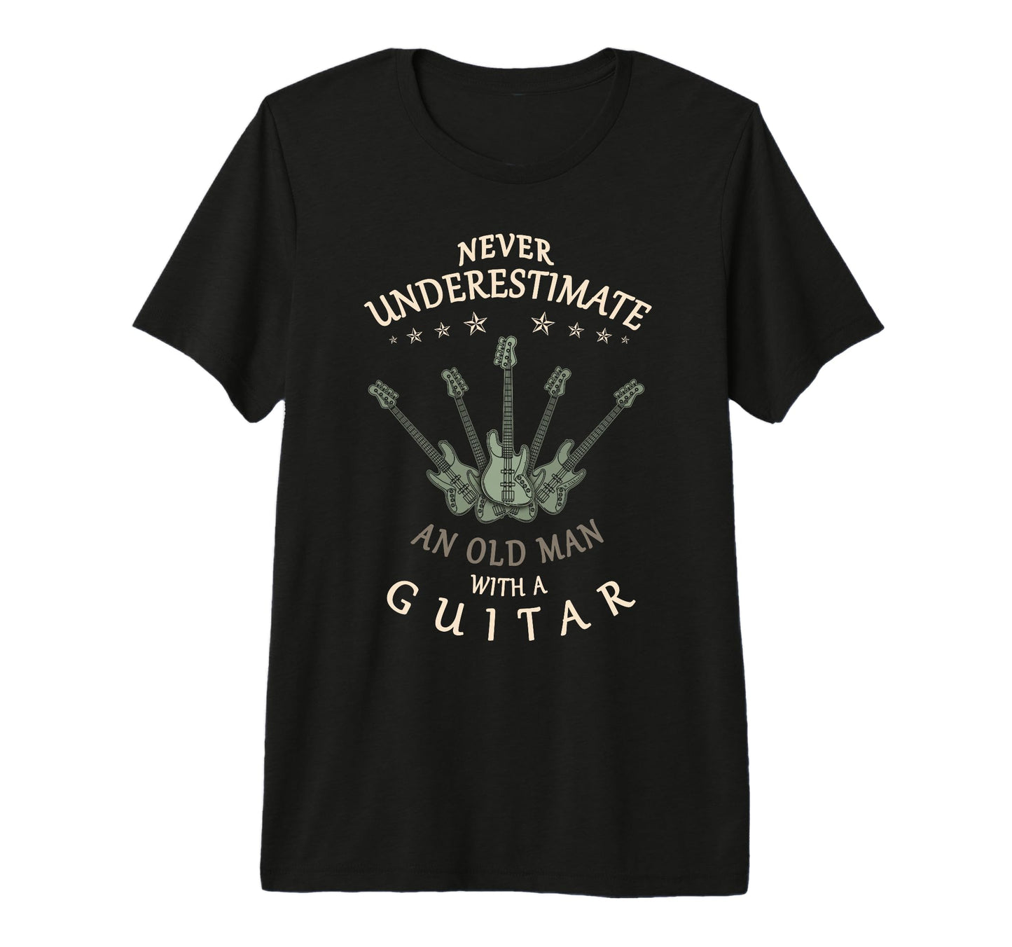 Mens Bass Guitar Lover Old Guitar Music T-Shirt - Aesthetic Graphic Unisex - T-Shirt, Sweatshirt, Hoodie
