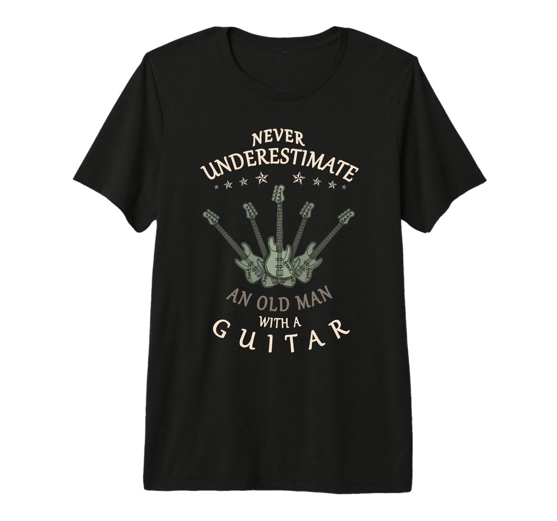 Mens Bass Guitar Lover Old Guitar Music T-Shirt - Aesthetic Graphic Unisex - T-Shirt, Sweatshirt, Hoodie