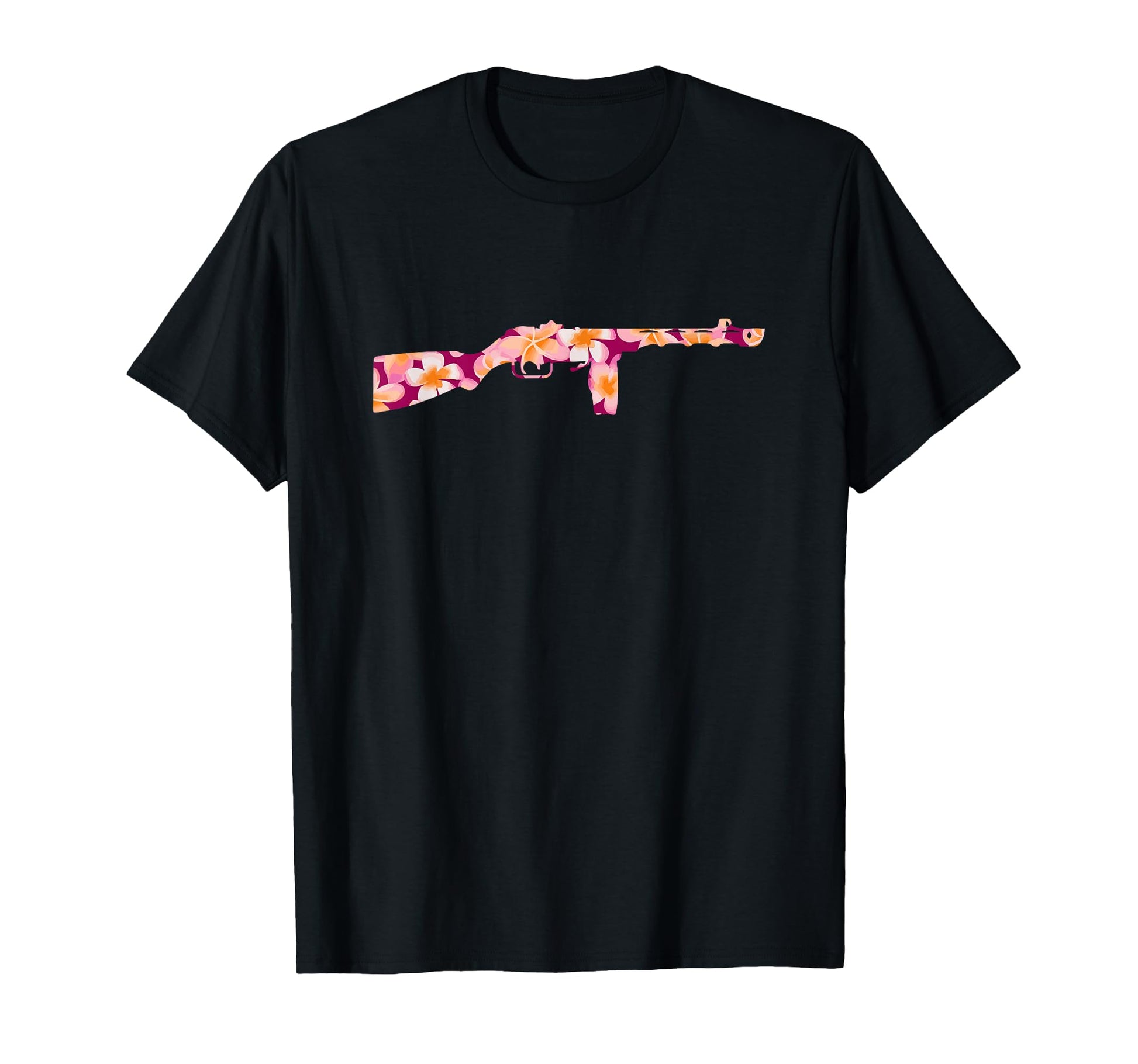 Tropical Gun Lover Firearm Beach Hawaiian T-Shirt - Novelty Apparel Unisex - T-Shirt, Sweatshirt, Hoodie