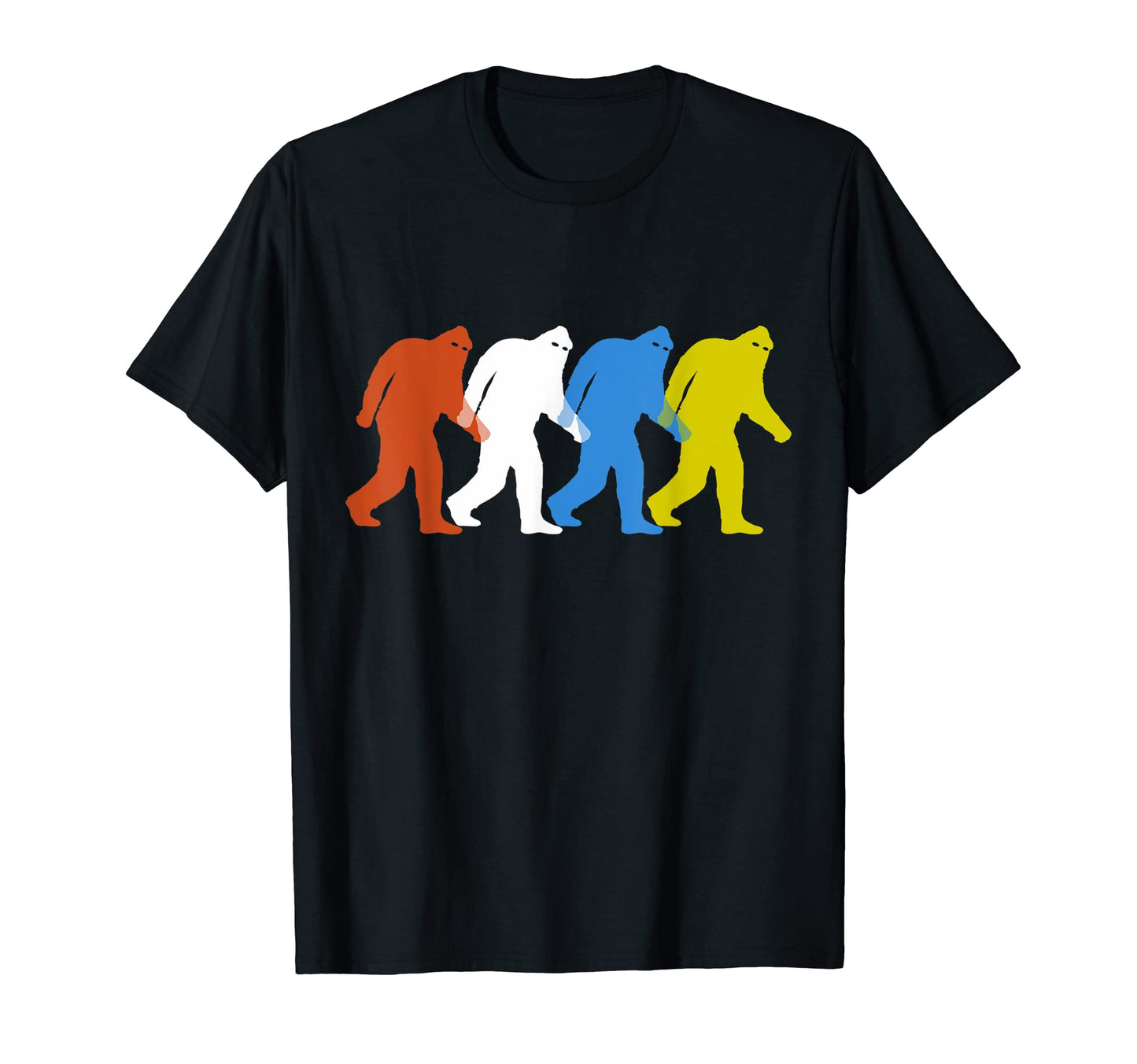 Bigfoot Silhouette Sasquatch Pop Art T-Shirt - Streetwear Style Unisex - T-Shirt, Sweatshirt, Hoodie