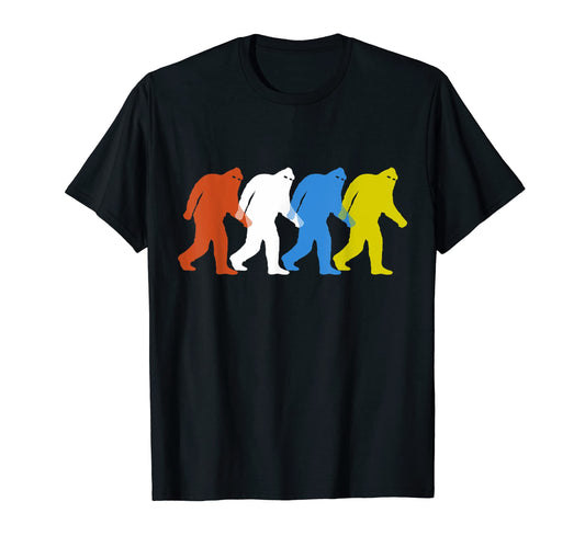 Bigfoot Silhouette Sasquatch Pop Art T-Shirt - Streetwear Style Unisex - T-Shirt, Sweatshirt, Hoodie