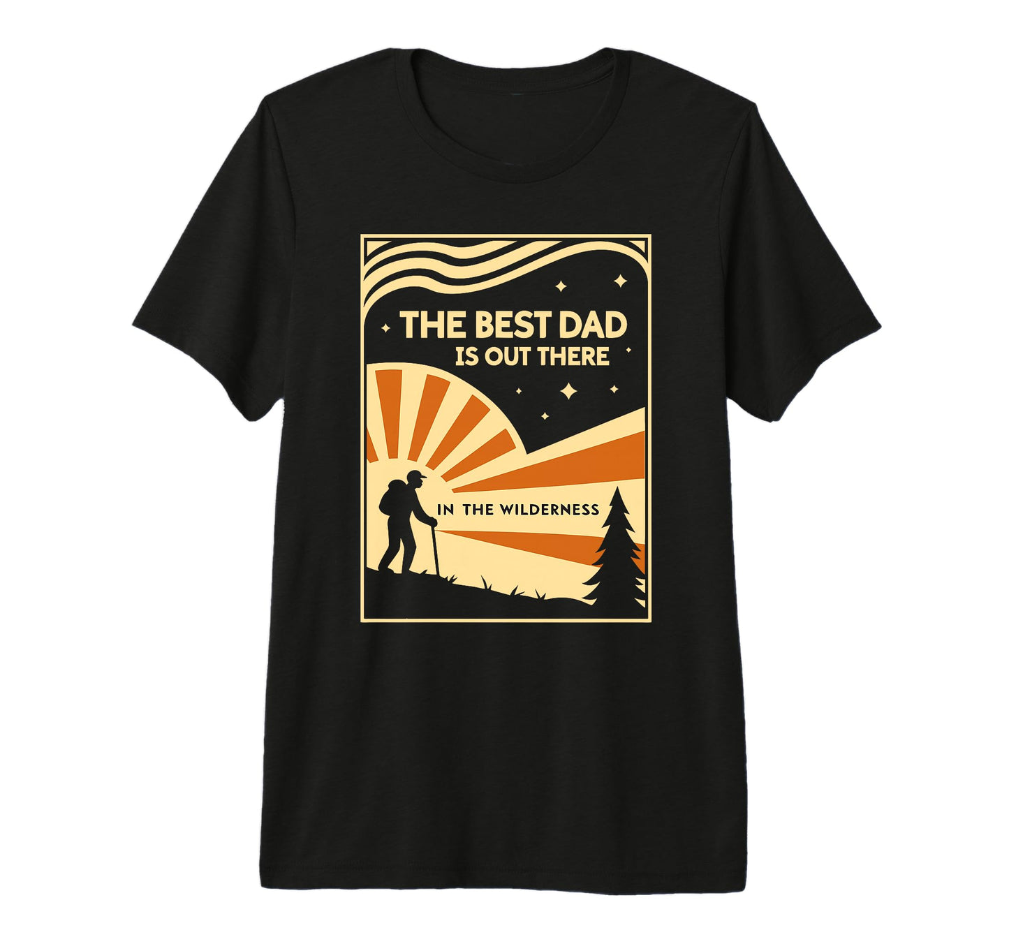 Mens Wilderness Dad Camping Fathers T-Shirt - Aesthetic Graphic Men Women - T-Shirt, Sweatshirt, Hoodie