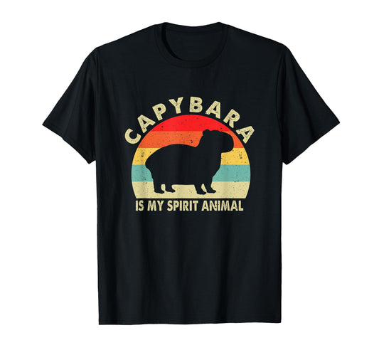Capybara Is My Spirit Animal Rodent T-Shirt - Streetwear Style for Adults - T-Shirt, Sweatshirt, Hoodie